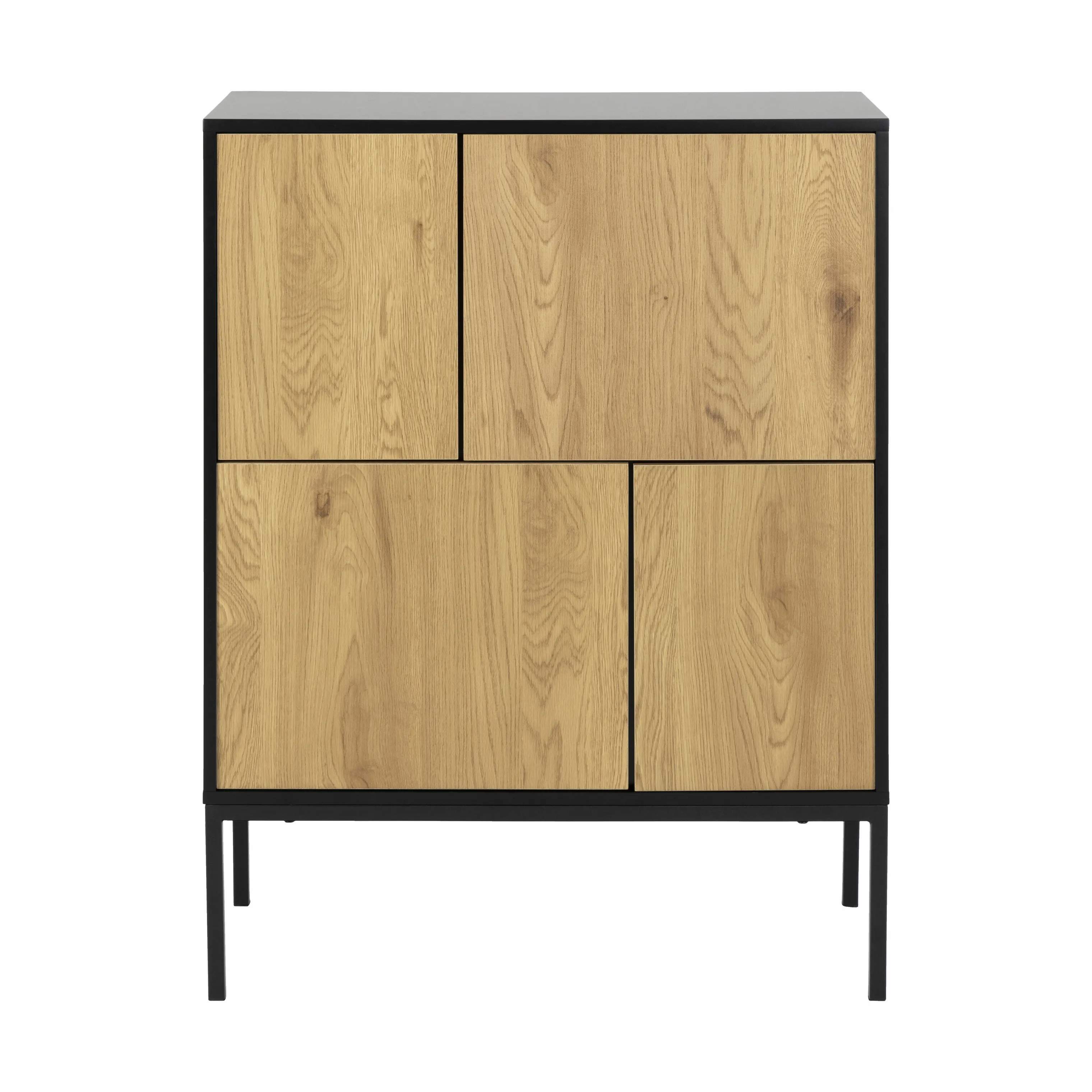 CASA Living Skabe Seaford Skænk i Natur/sort, 1