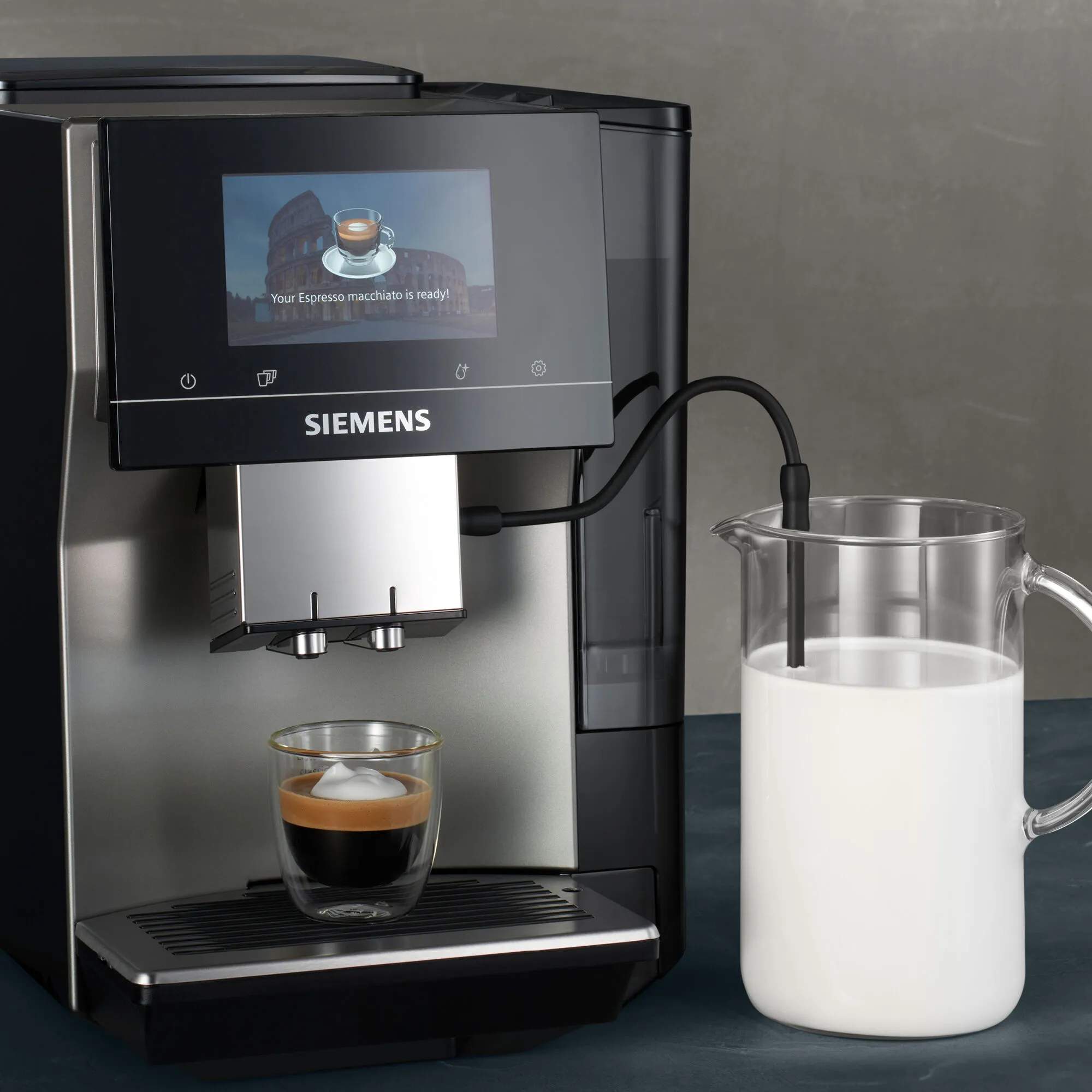 Siemens Espressomaskiner EQ700 Espressomaskine TP715R01 i Sort, 3
