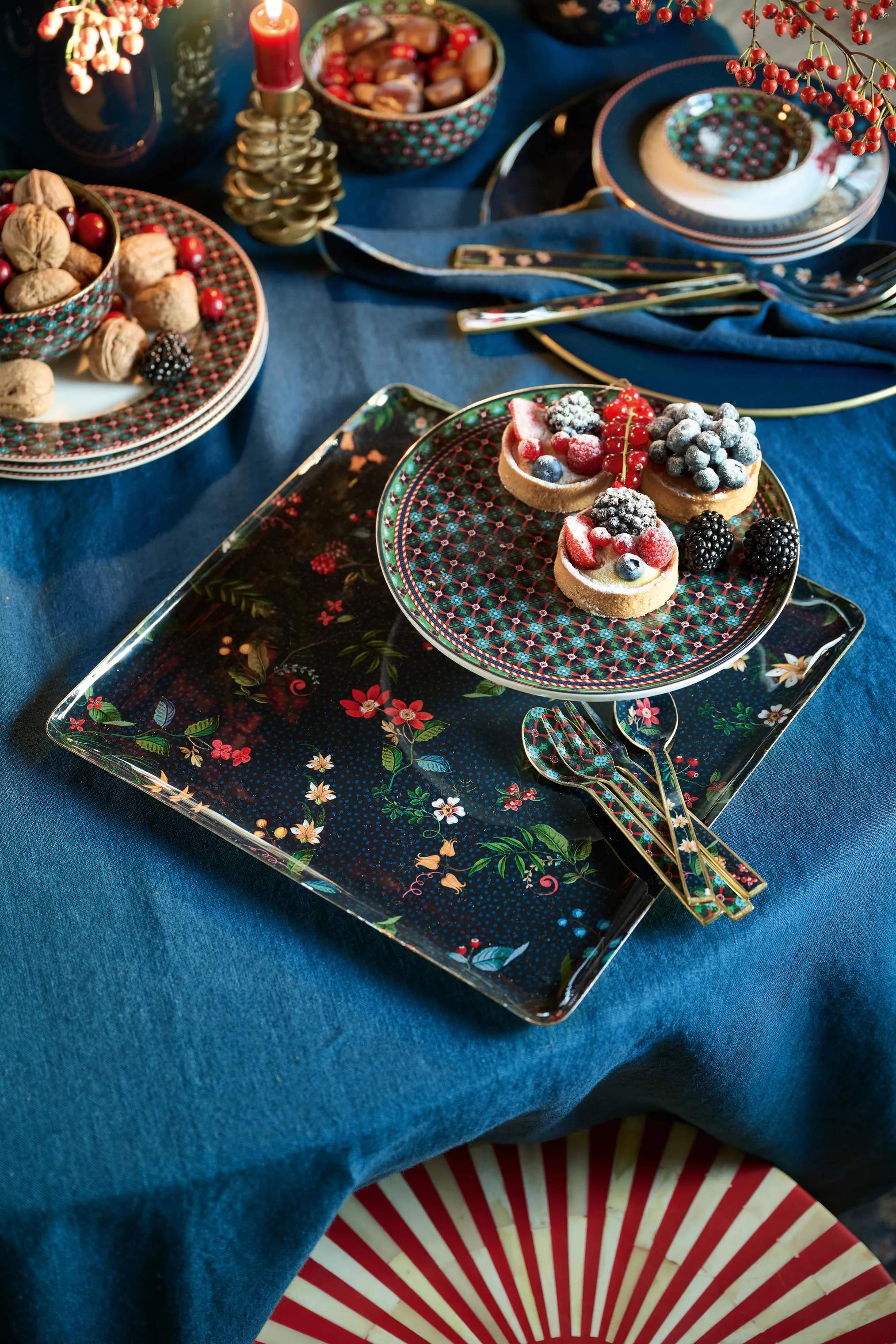 PIP Studio Bakker Berry Blues Bakke i B30,5 x L30,5 cm, 2