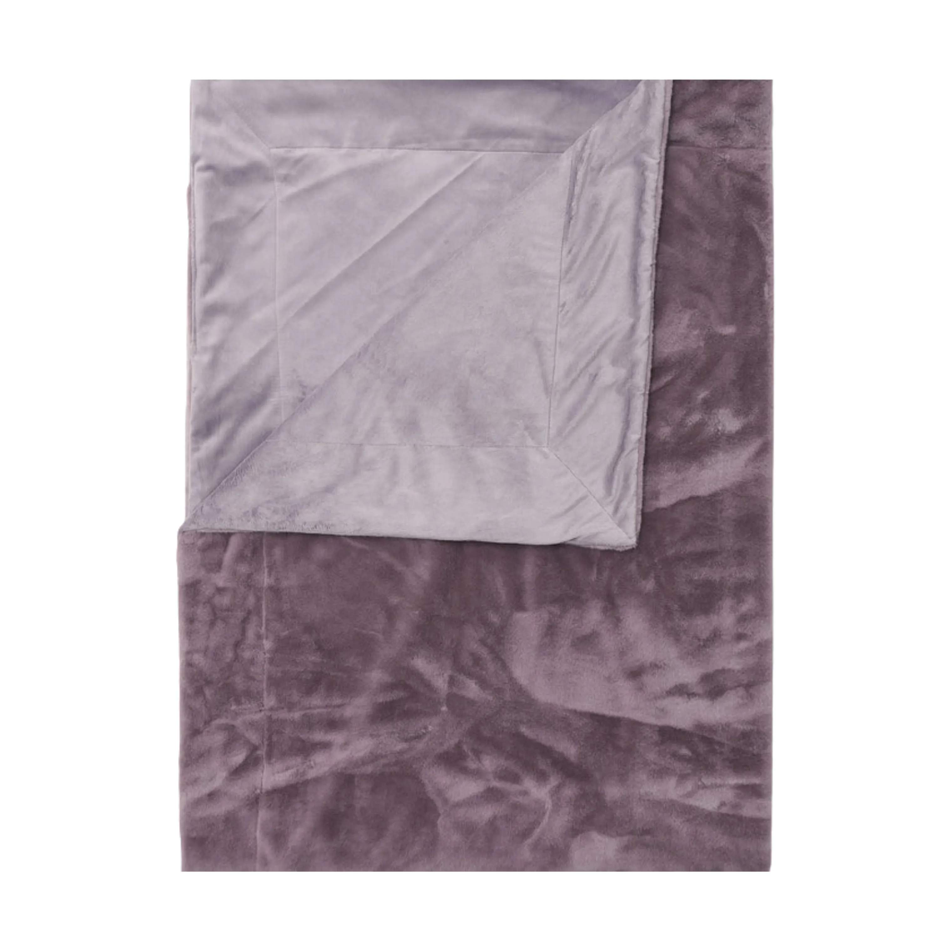 Essenza Plaider Furry Plaid i Pale purple, 1