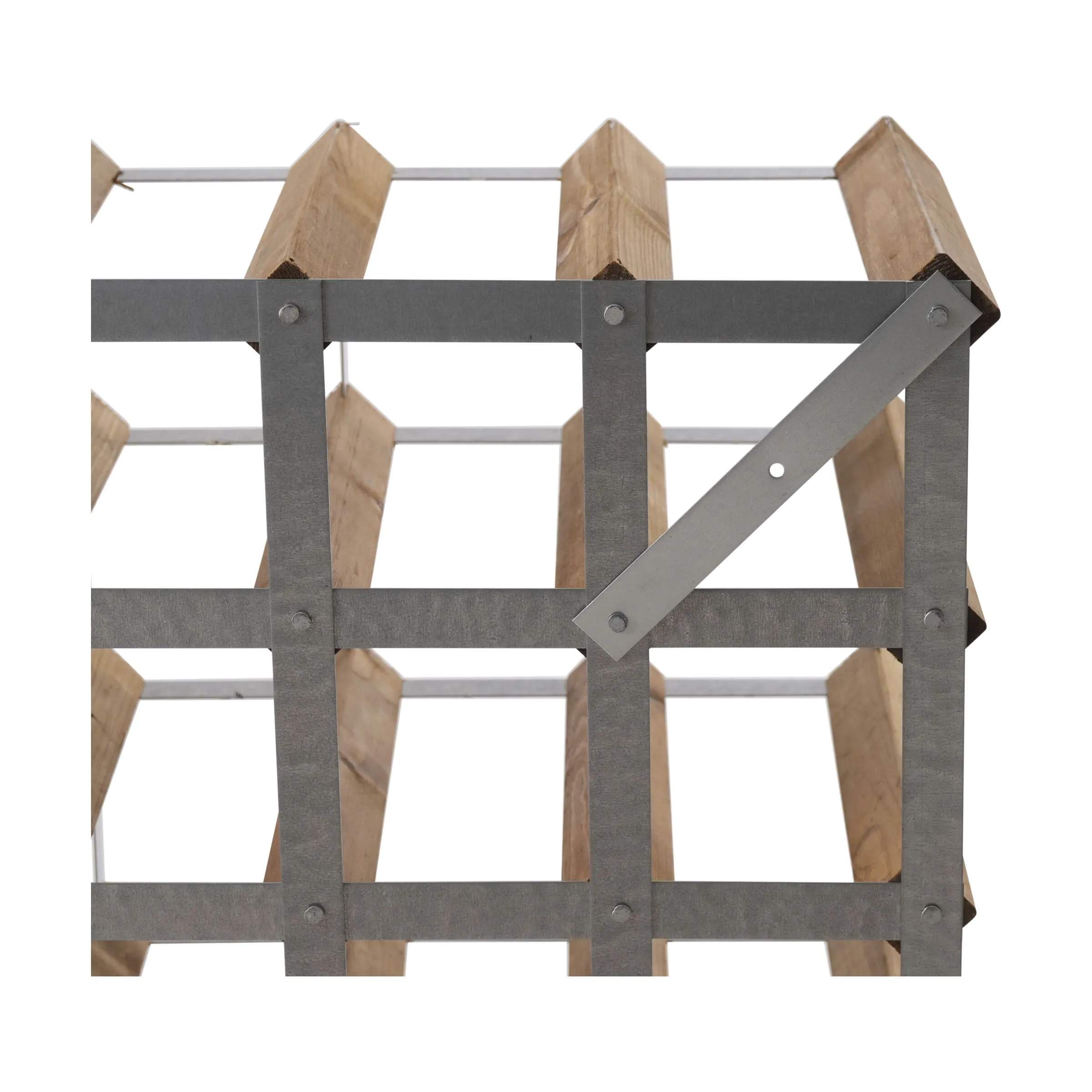 Traditional Wine Racks Vinreoler Vinreol i Lys Egetræ, 3