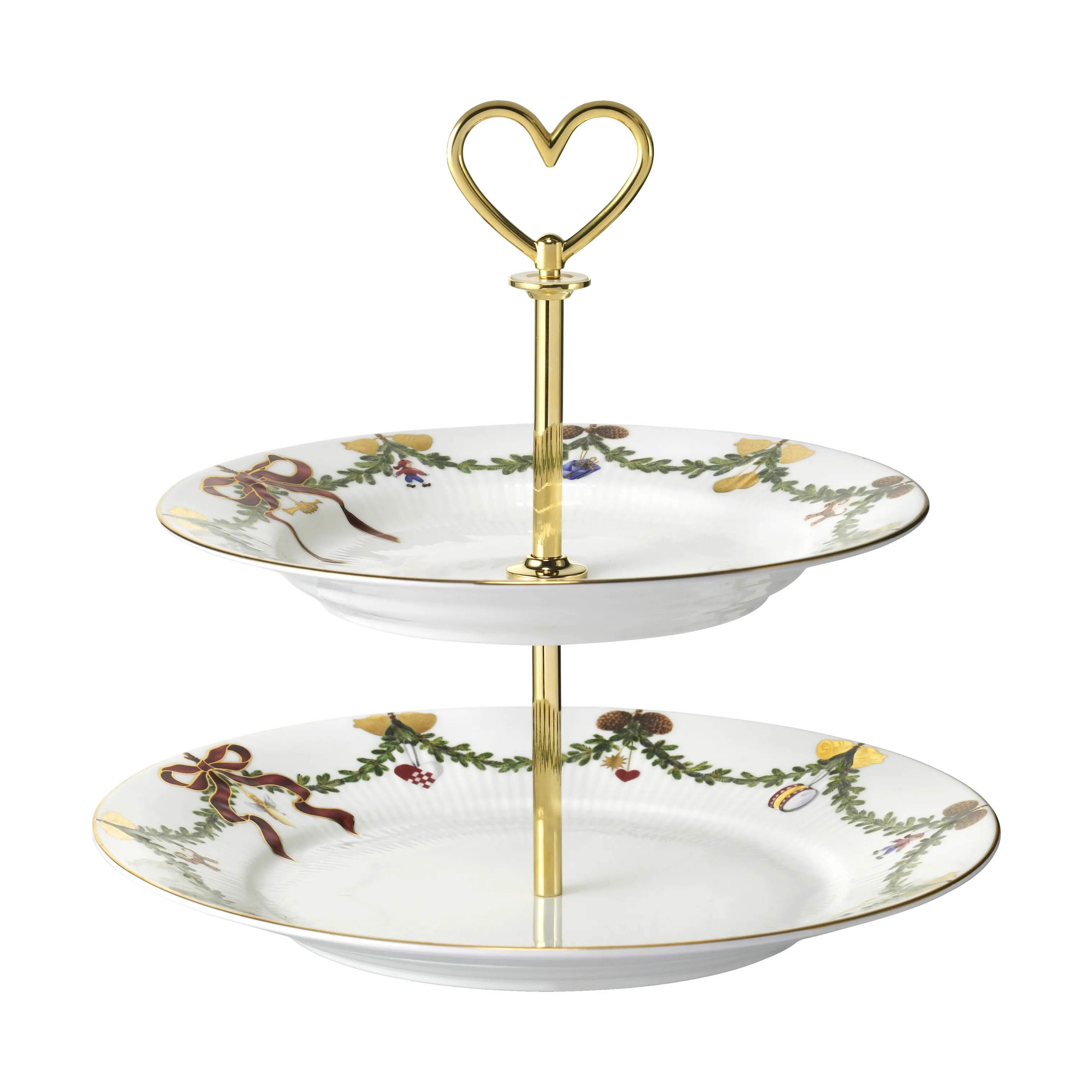 Royal Copenhagen etagere Stjerne Riflet Jul Kagestander