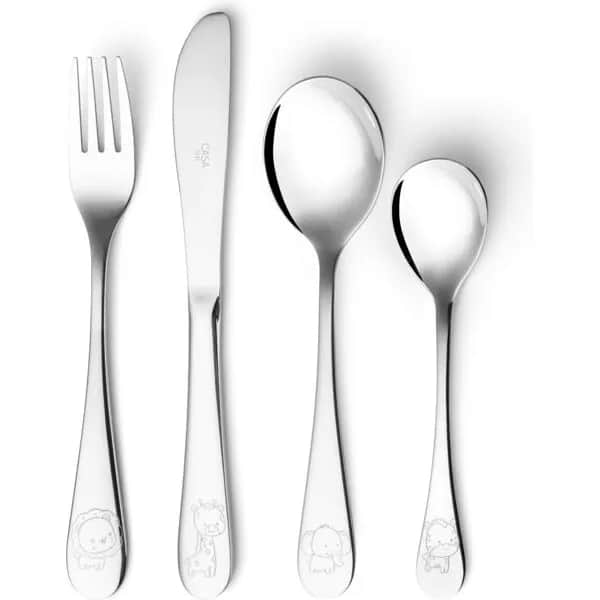 Casa Kids Børnebestik Børnebestik - 4 dele i stål, 1