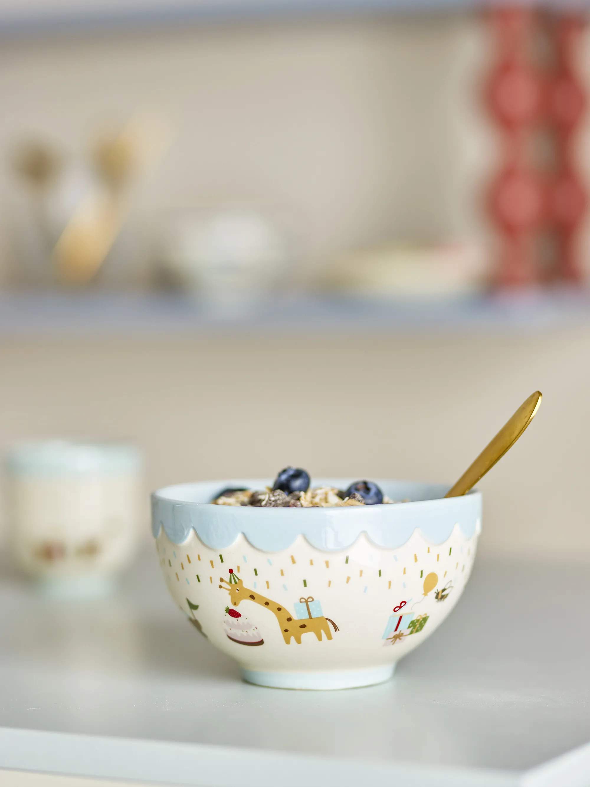 Bloomingville Mini Børneskåle Celebrate Skål i Blue, 2