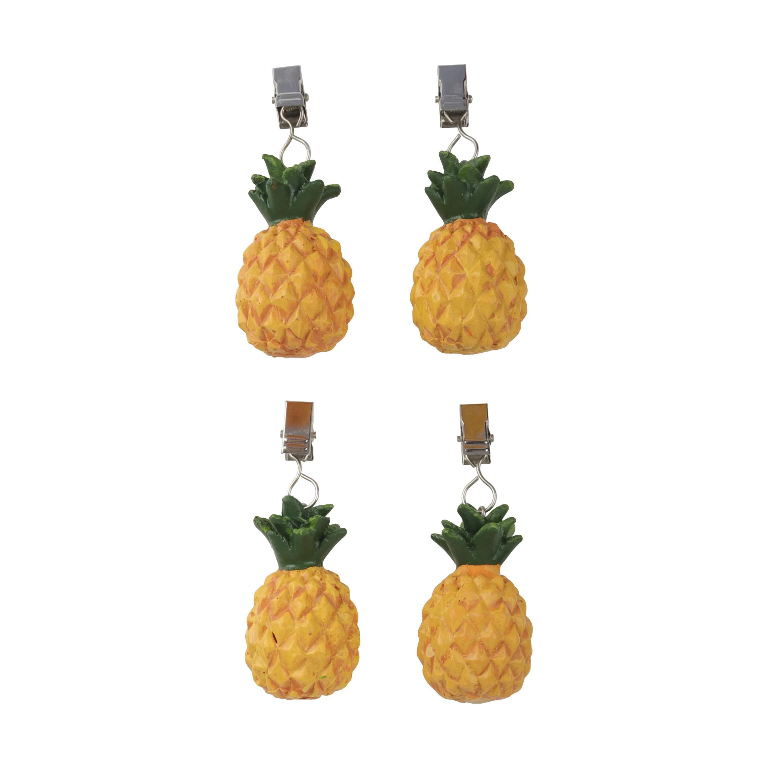 CASA Living Duge Dugklemme - 4 stk. i Gul/grøn, 1