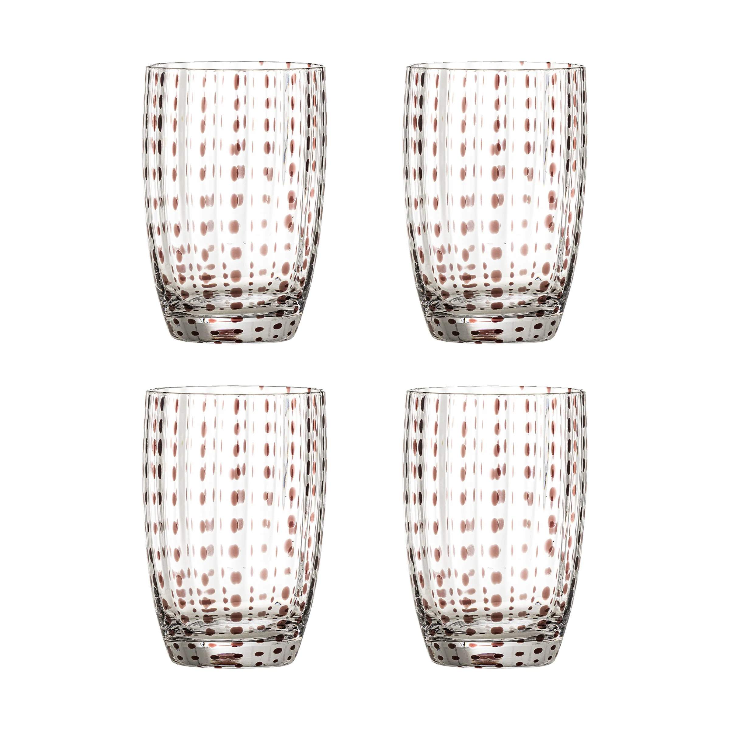 Bloomingville Vandglas Brinley Vandglas - 4 stk. i Brown, 1