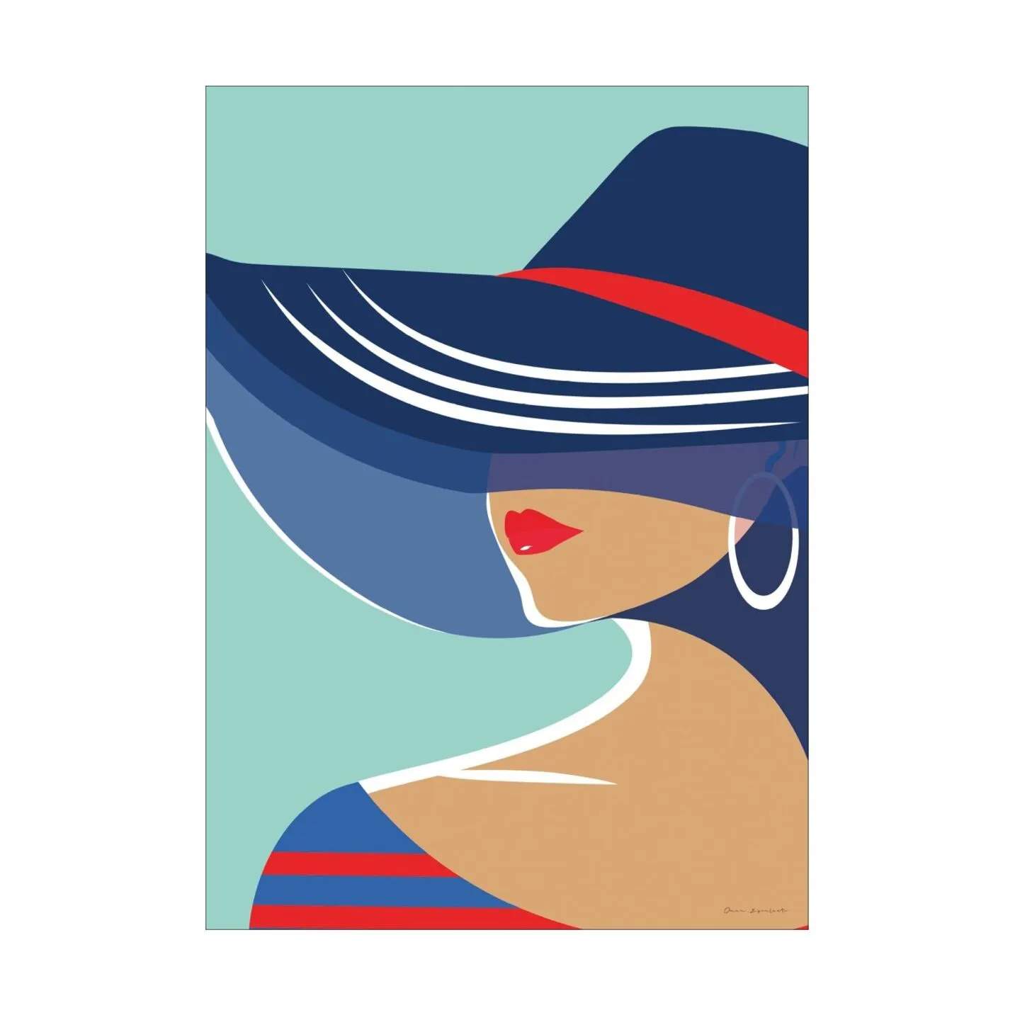 Poster&Frame Plakater Plakat - Beach chic i B30 x L40 cm, 1