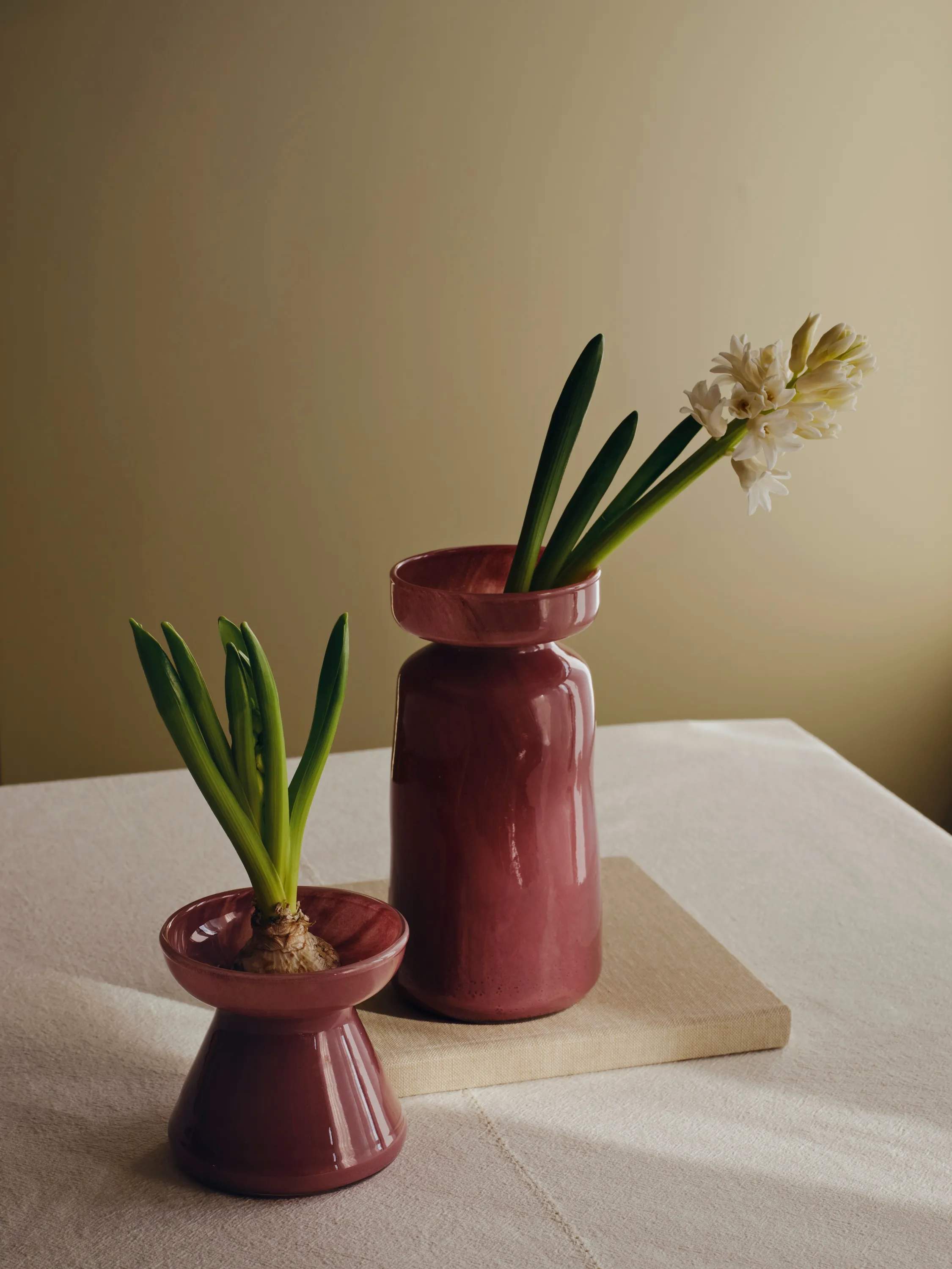 Broste Copenhagen Vaser Solai Vase i Rød, 10 cm, 2