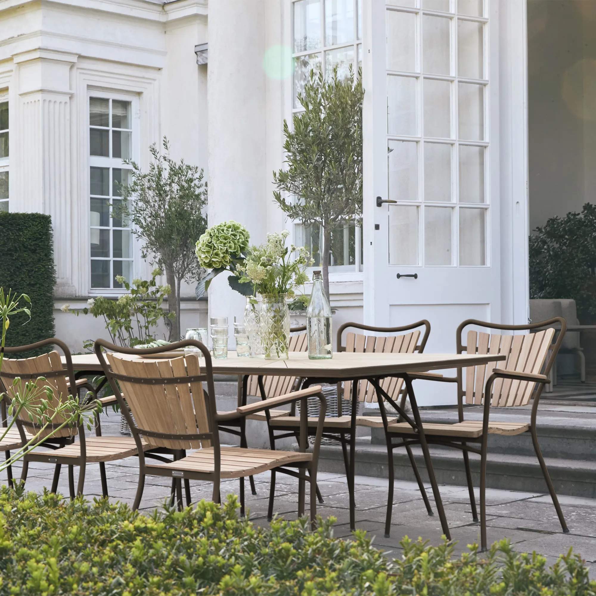 Mandalay Havespiseborde Marguerit havebord i mocca, 200 cm, 2