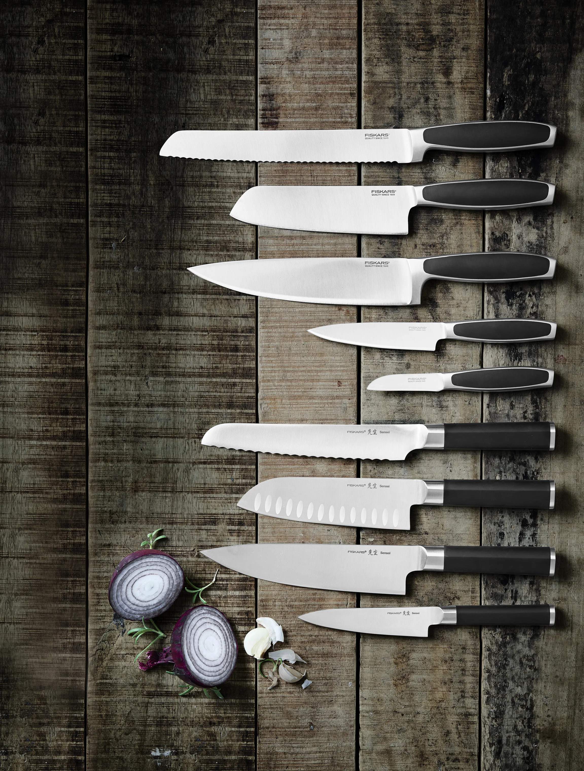 Fiskars Kokkeknive Sensei Kokkekniv i Stål, 4