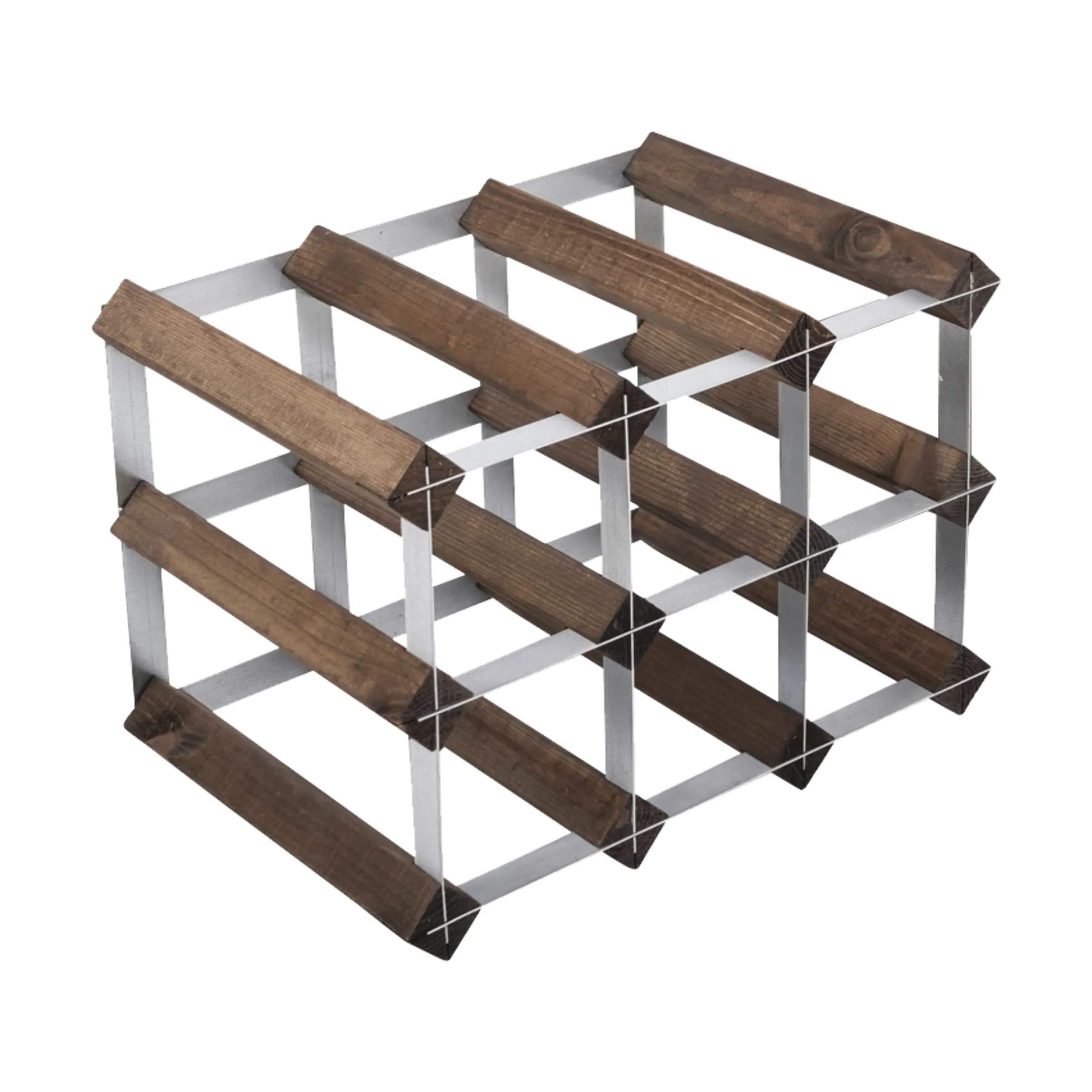 Traditional Wine Racks Vinreoler Vinreol i Brun Egetræ, 1