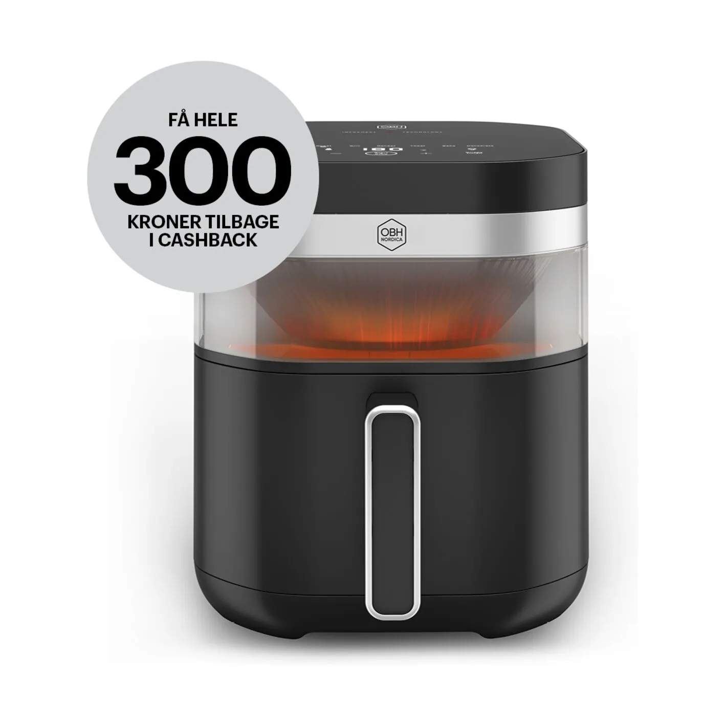 OBH Nordica Airfryers Easy Fry Infrared Airfryer i sort, 1