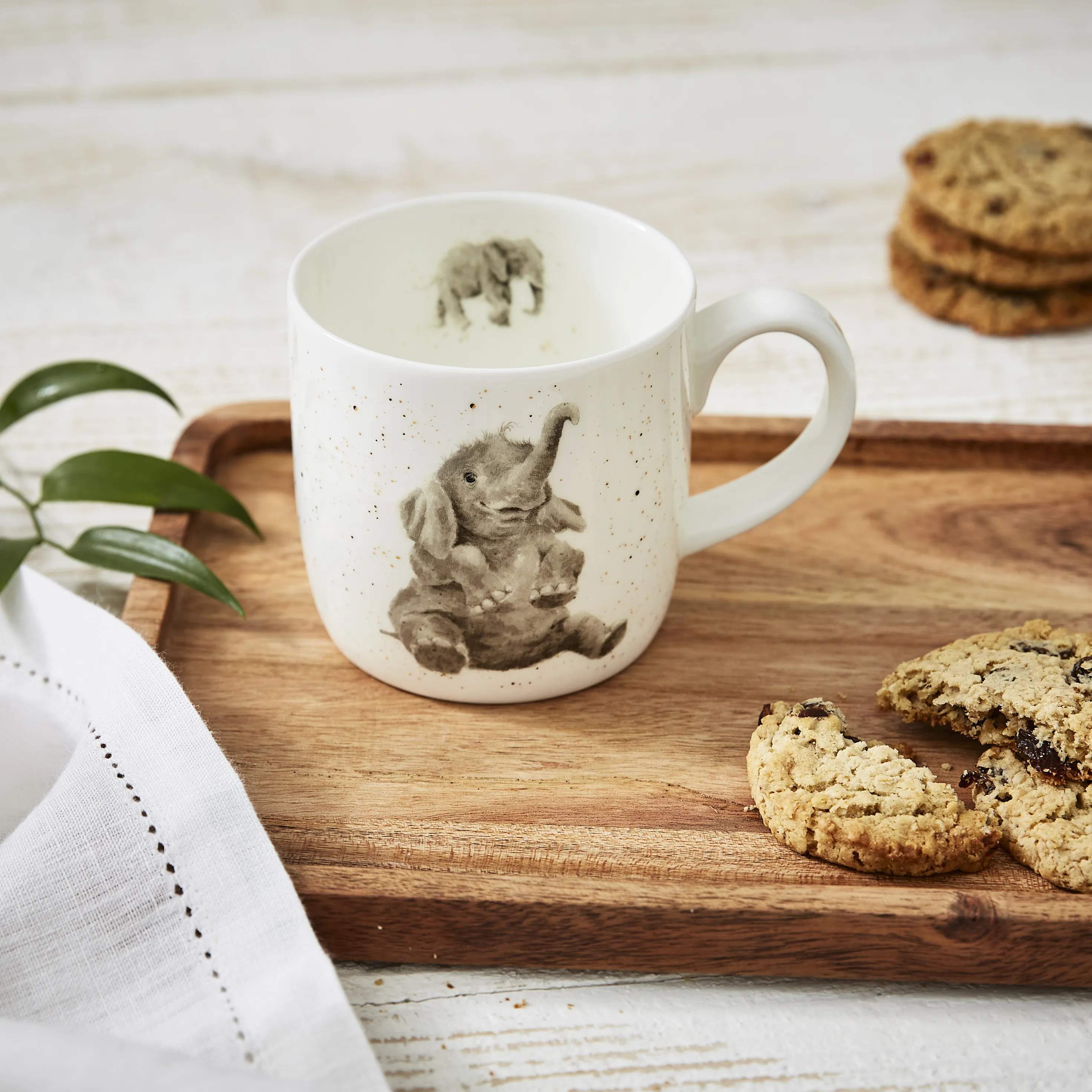Royal Worcester Krus og kopper med hank Wrendale Krus - Role model i Elefant, 2