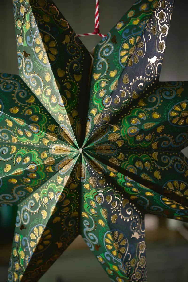 PIP Studio Juleophæng Christmas Julestjerne i Mørkegrøn, 60 cm, 3