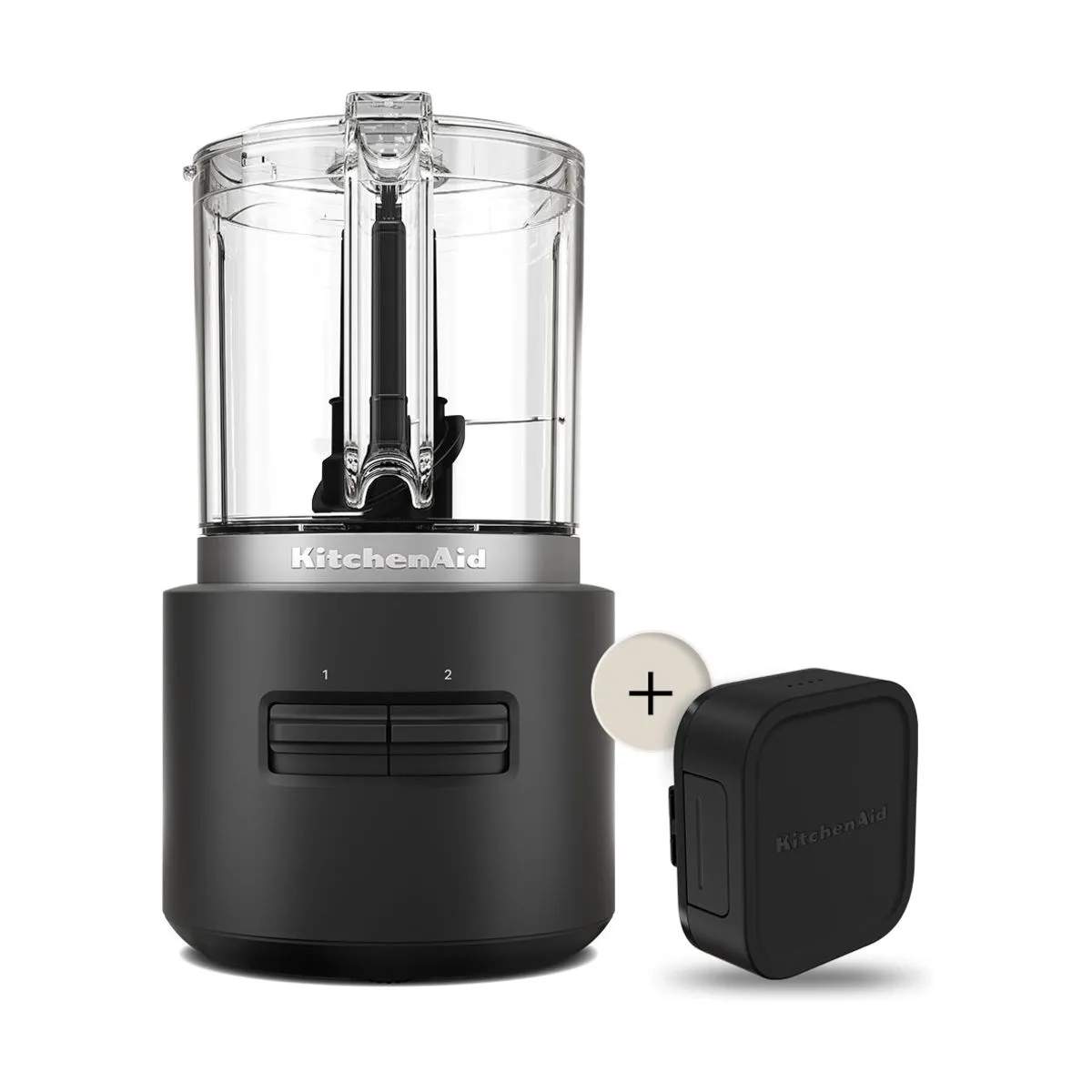 KitchenAid Go Minihakker m. batteri, black matte, large