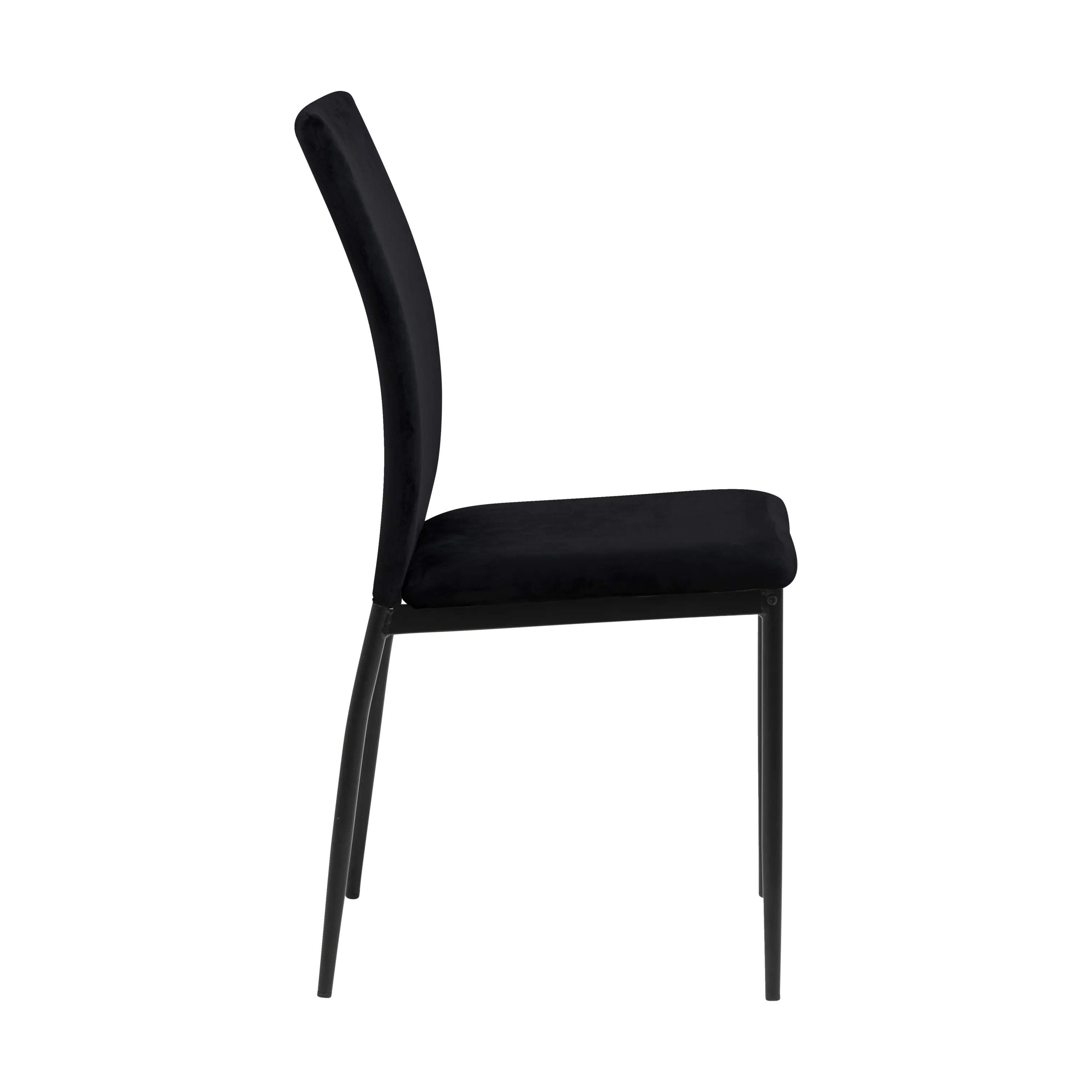 CASA Living Spisebordsstole Demina Spisebordsstol - 4 stk i Sort/mat sort, 5