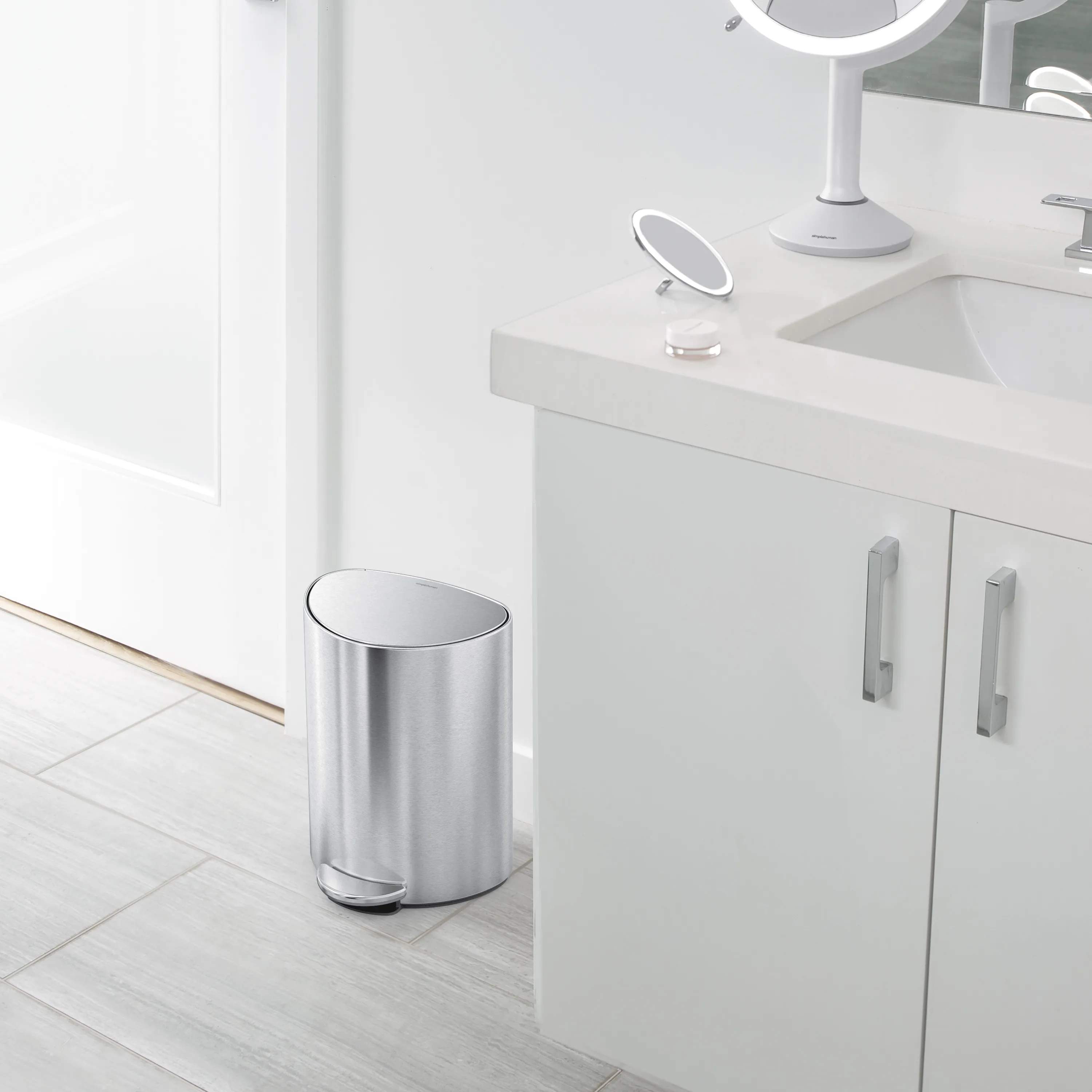 Simplehuman Pedalspande Premium Pedalspand i Børstet stål, 2