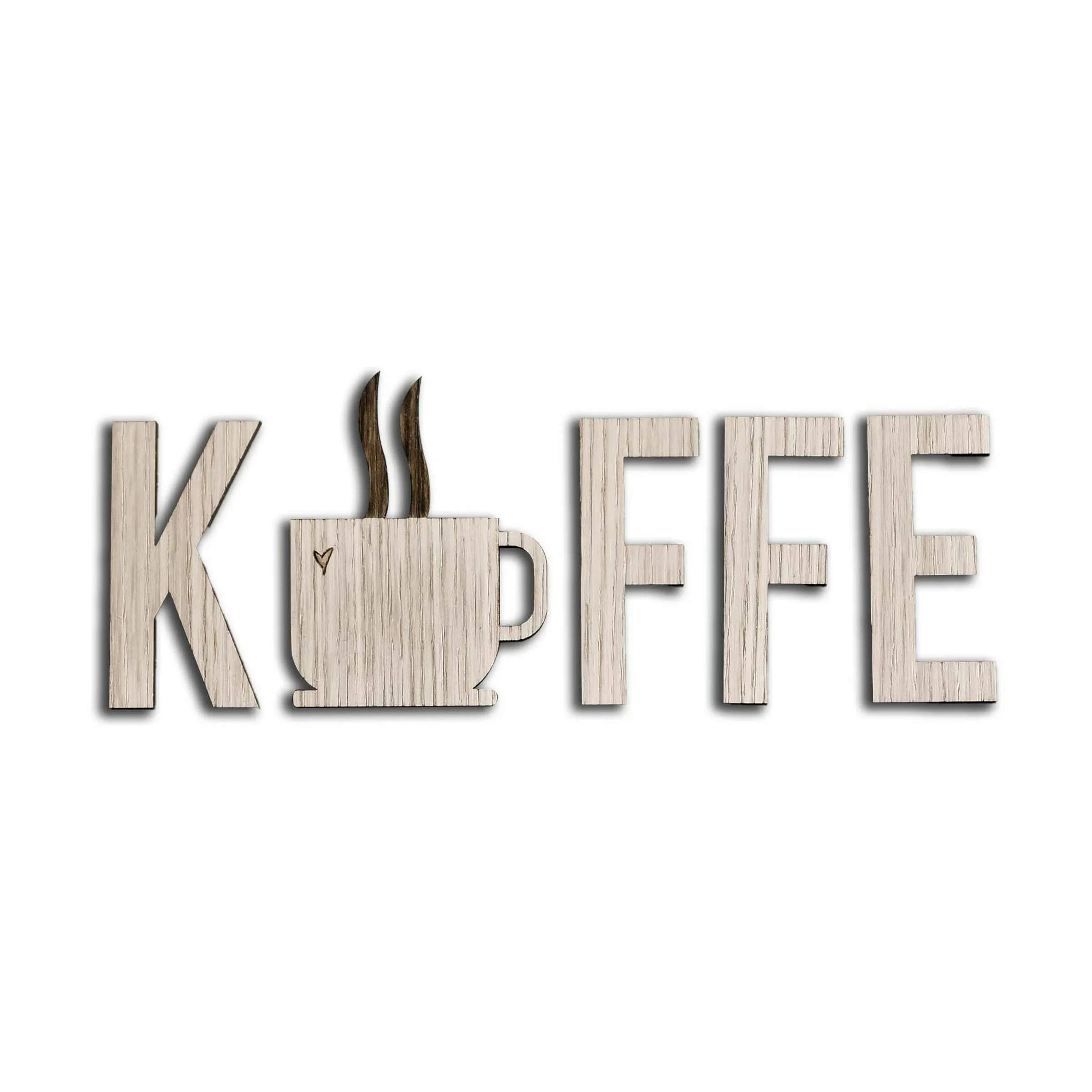 Dekoration - KFFE & Kop, lys eg, large