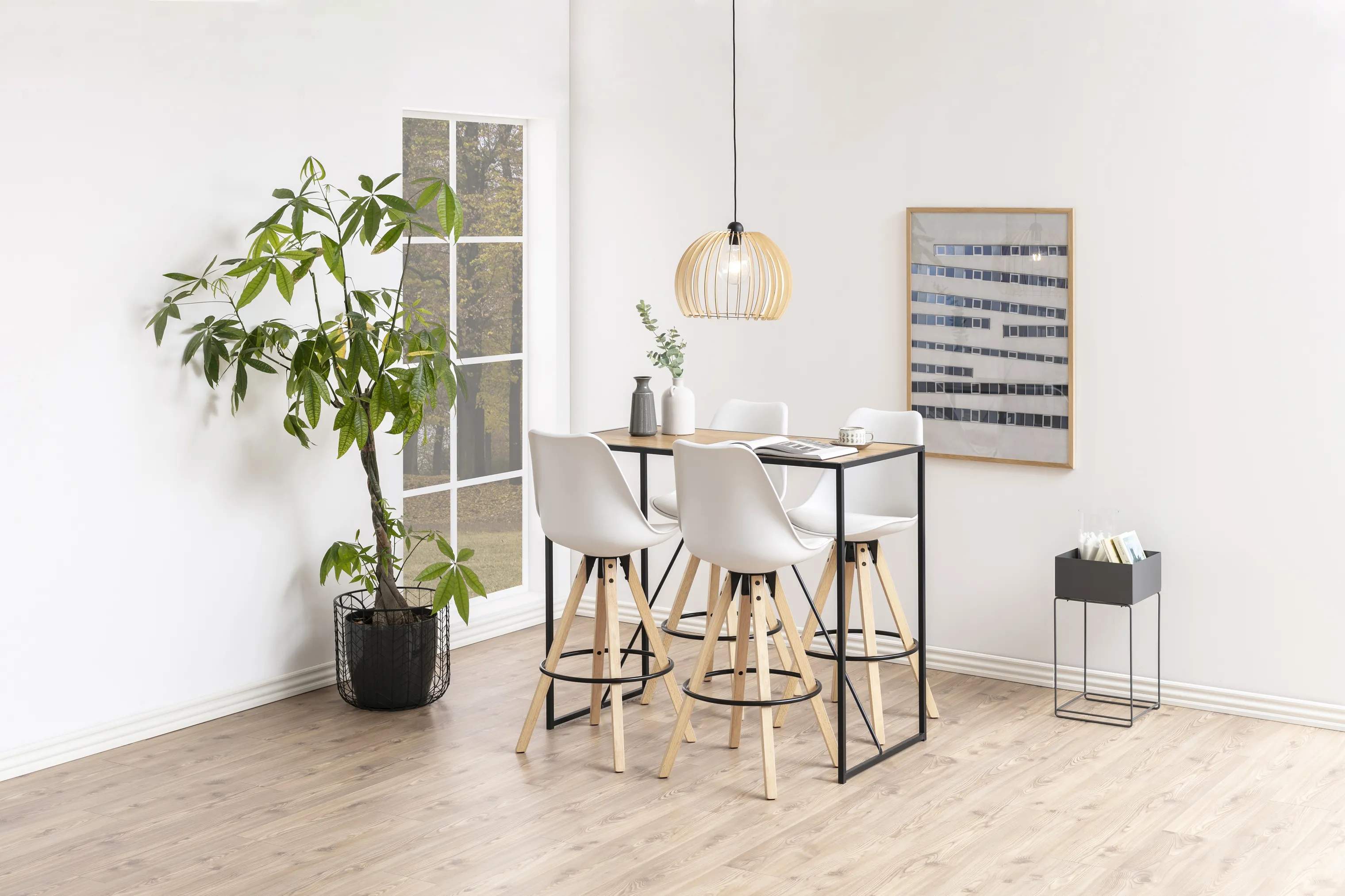 CASA Living Barborde Seaford Barbord i vild eg/mat sort, 5