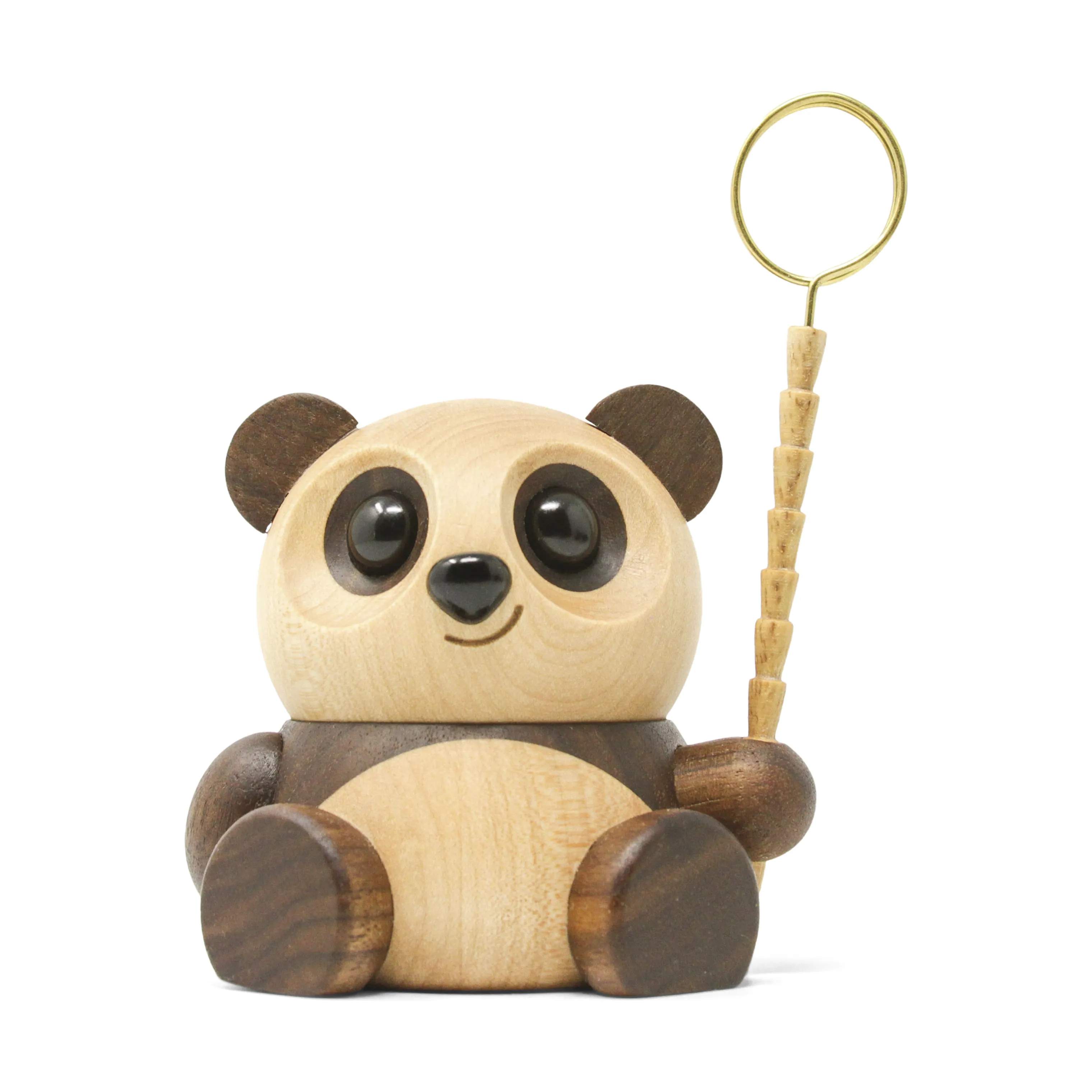FableWood Dyrefigurer Panda - Chi Chi i Ask/Valnød, 4