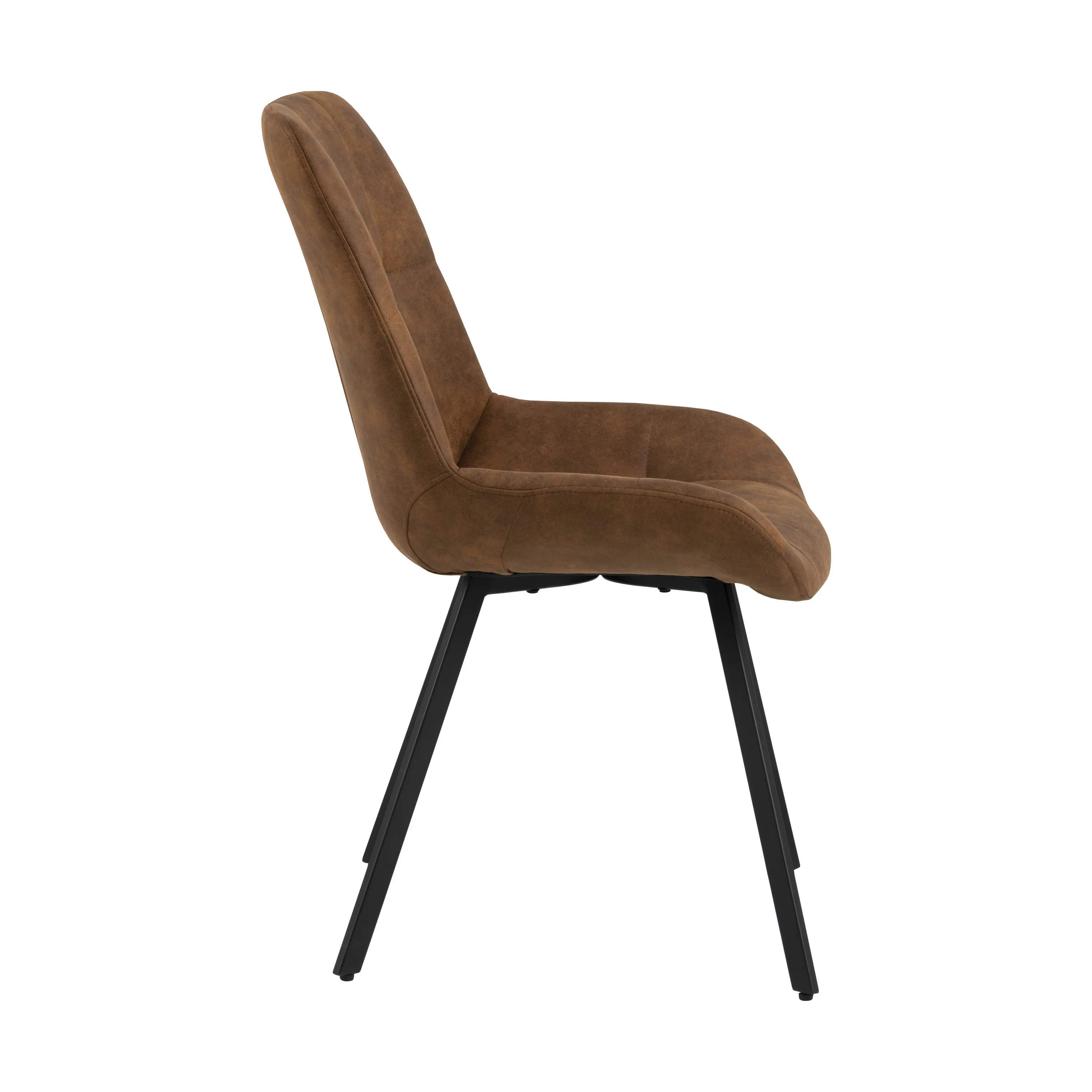 CASA Living Spisebordsstole Waylor Spisebordsstol - 2 stk. i camel/sort, 4
