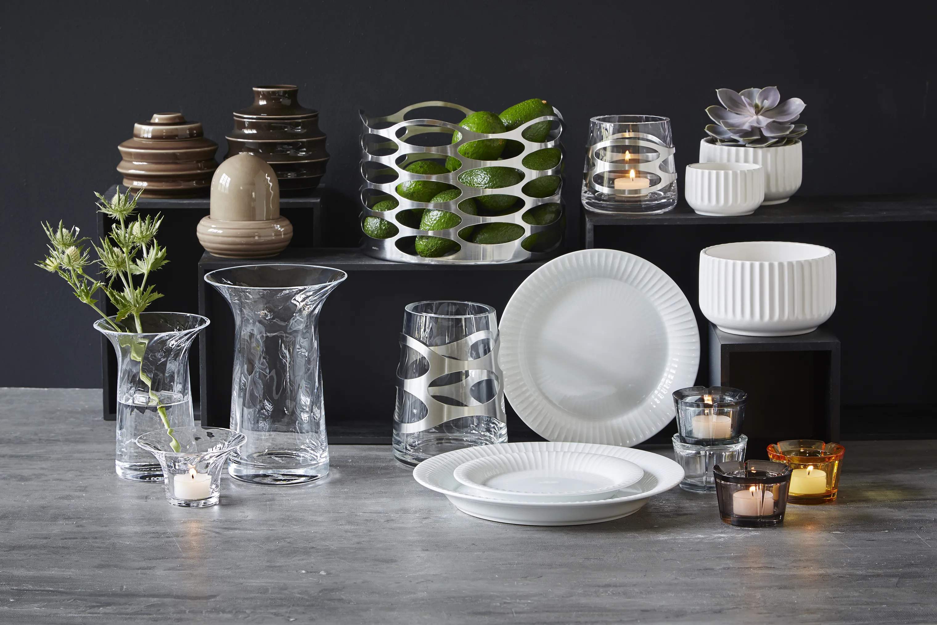 Kähler Frokosttallerkener Hammershøi Frokosttallerken i Hvid, 22 cm, 2