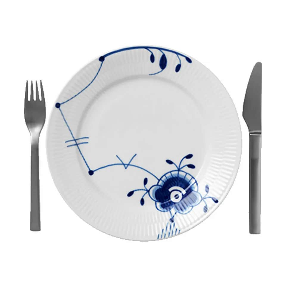 Royal Copenhagen Frokosttallerkener Blå Mega Riflet Frokosttallerken #6 i Frokosttallerken #6, 4