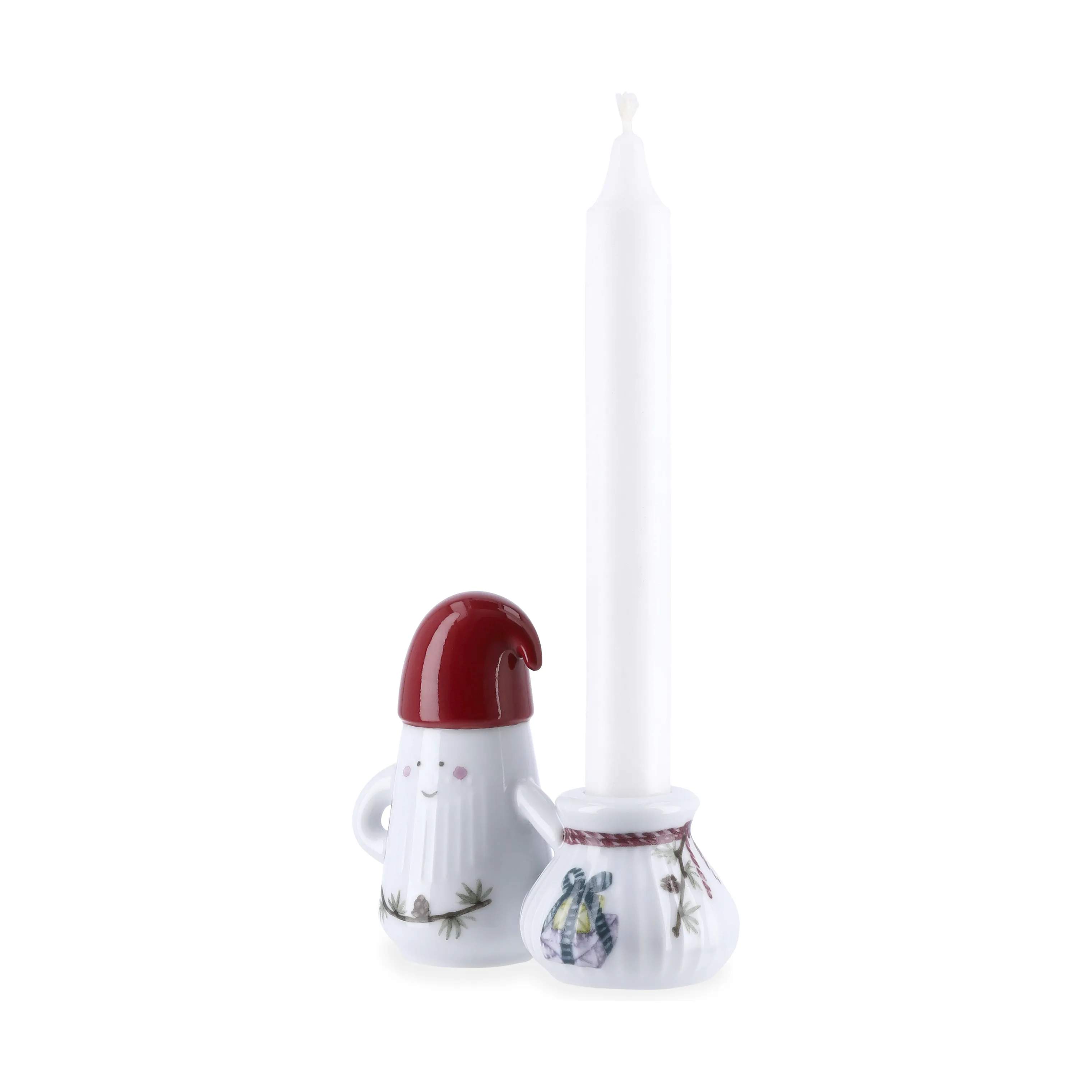 Kähler Jule- og adventsstager Hammershøi Jul Kronelysestage i Hvid m. deko, 4