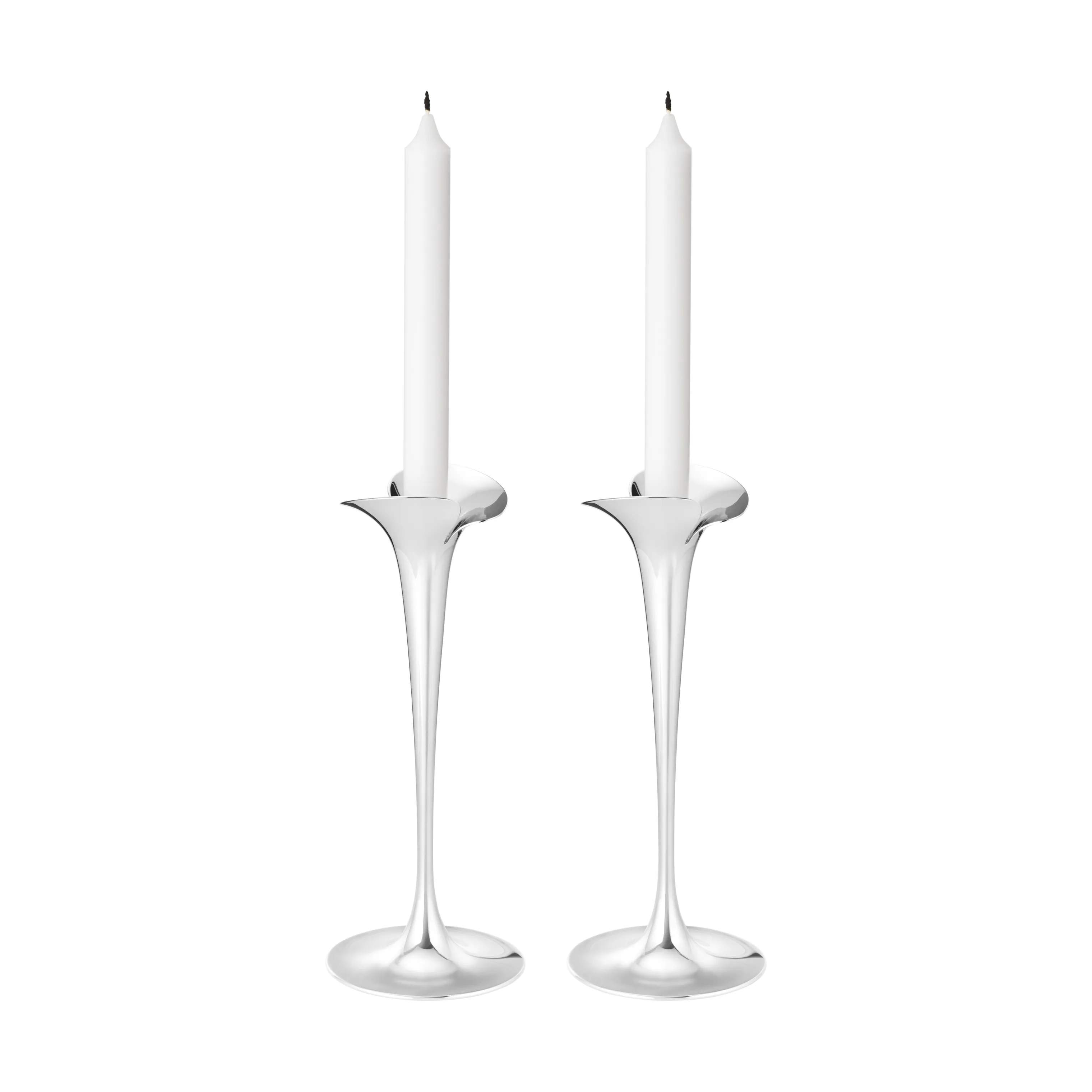 Georg Jensen Kronelysestage Bloom Lysestage - 2 stk. i 25 cm, 1