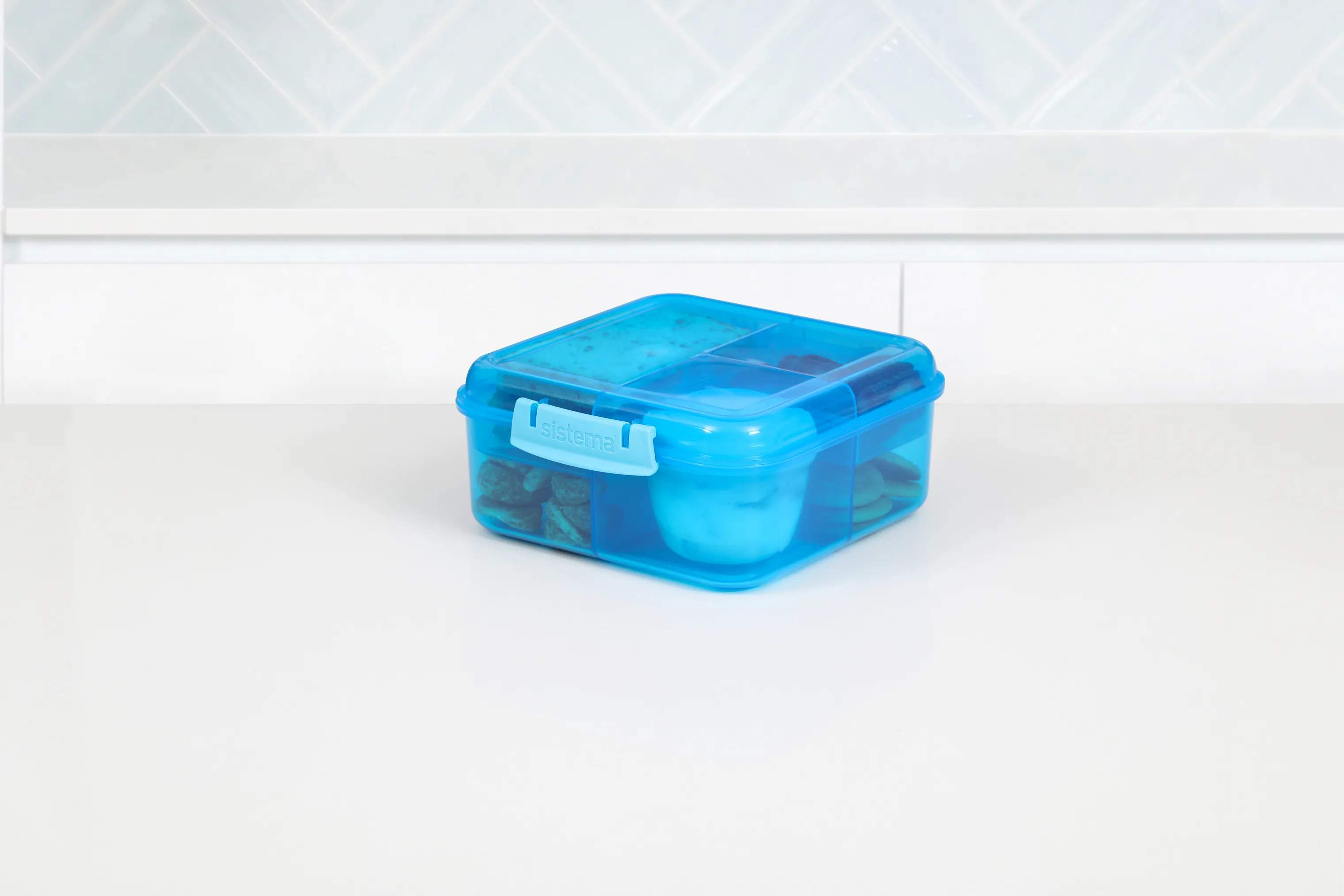 Sistema Madkasser Bento Madkasse i Blå, 1.25 L, 2