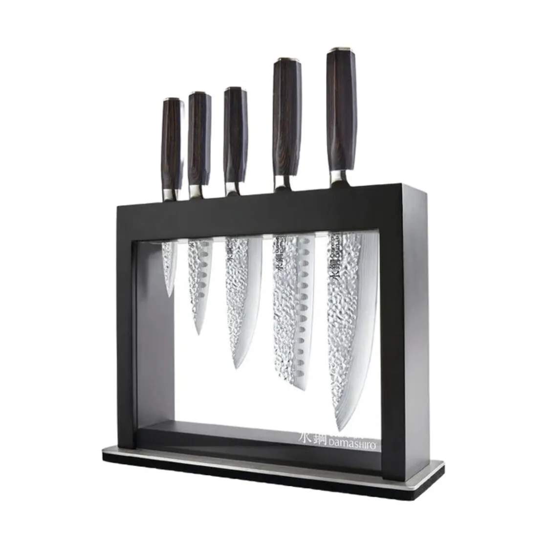 Damashiro® Emperor Hisa Knivblok - 6 dele, brun, large