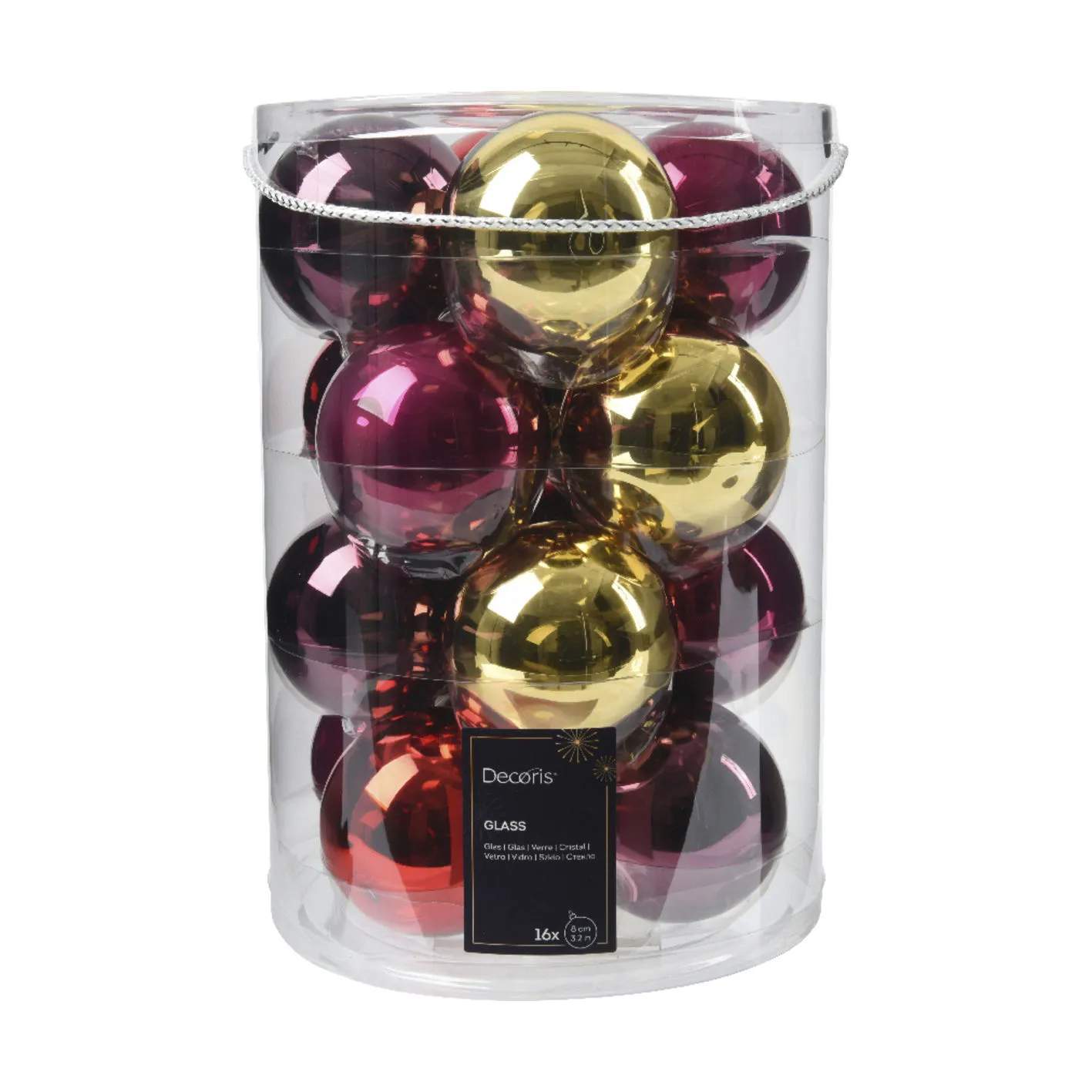 Casa Christmas Julekugler Julekugler - 20 stk. i Mauve/Pink/rød/guld, 2