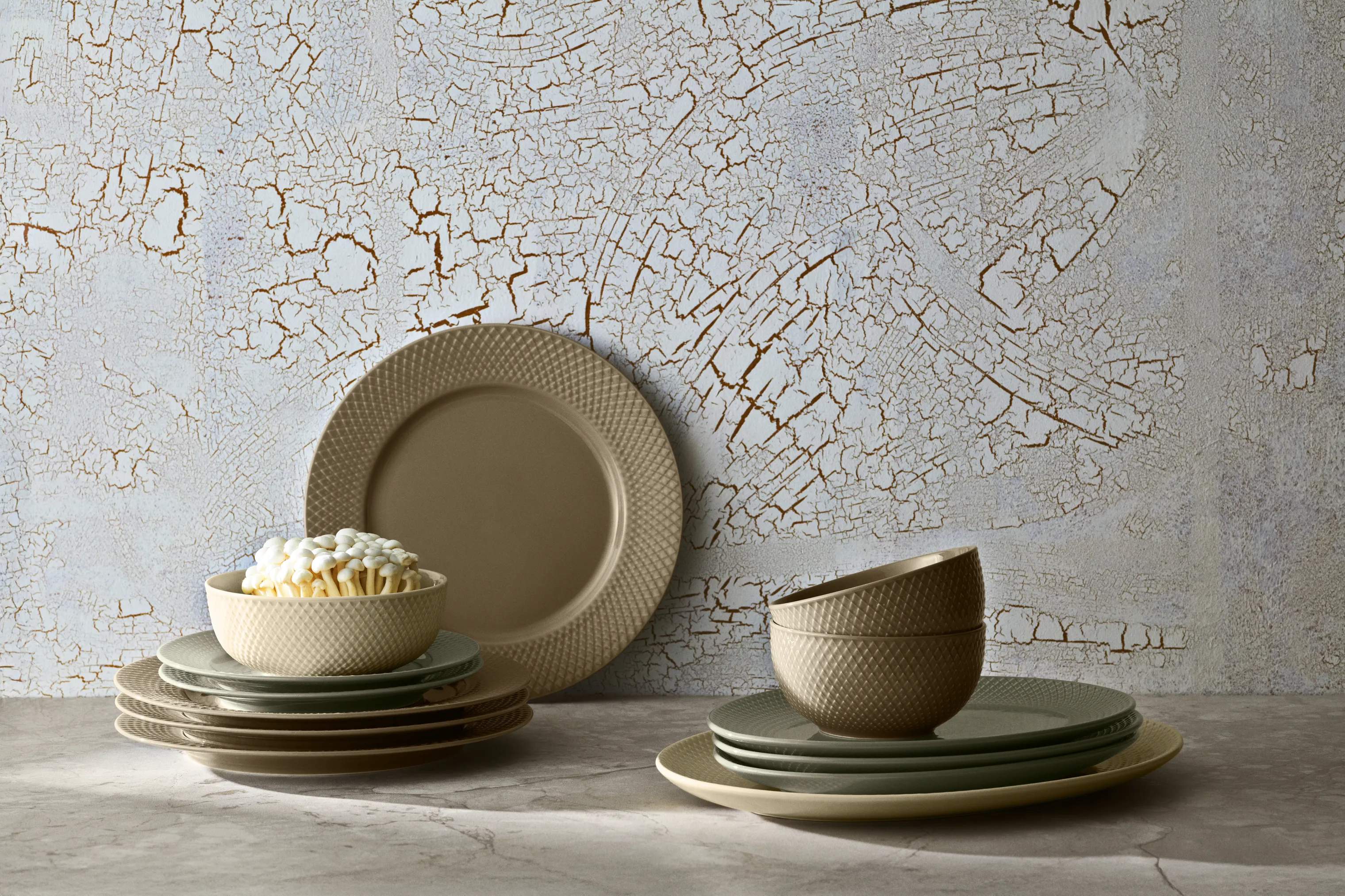 Lyngby Porcelæn Skåle Rhombe Earth Skål i Clay, 3