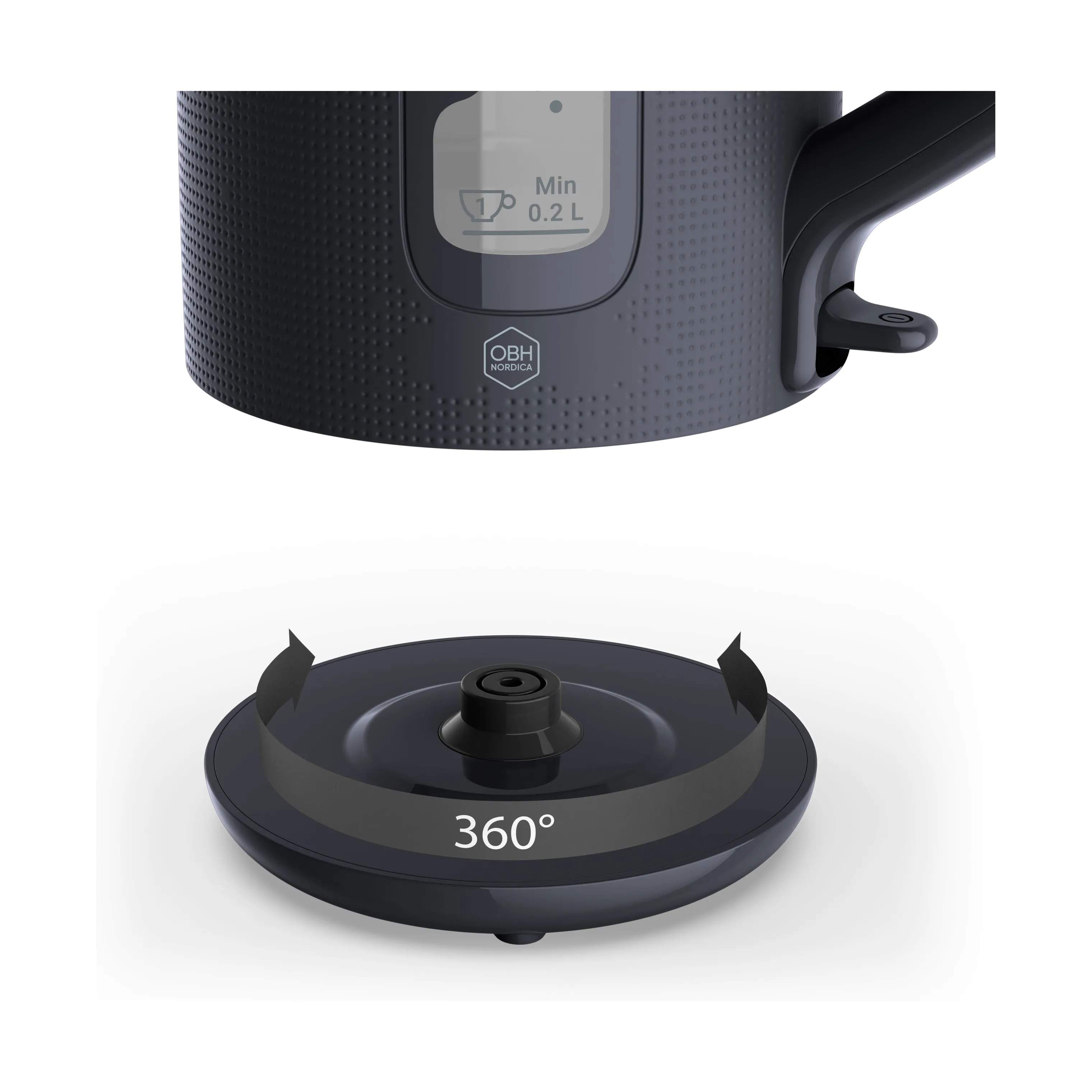 OBH Nordica Elkedler Morning Elkedel i Sort, 4