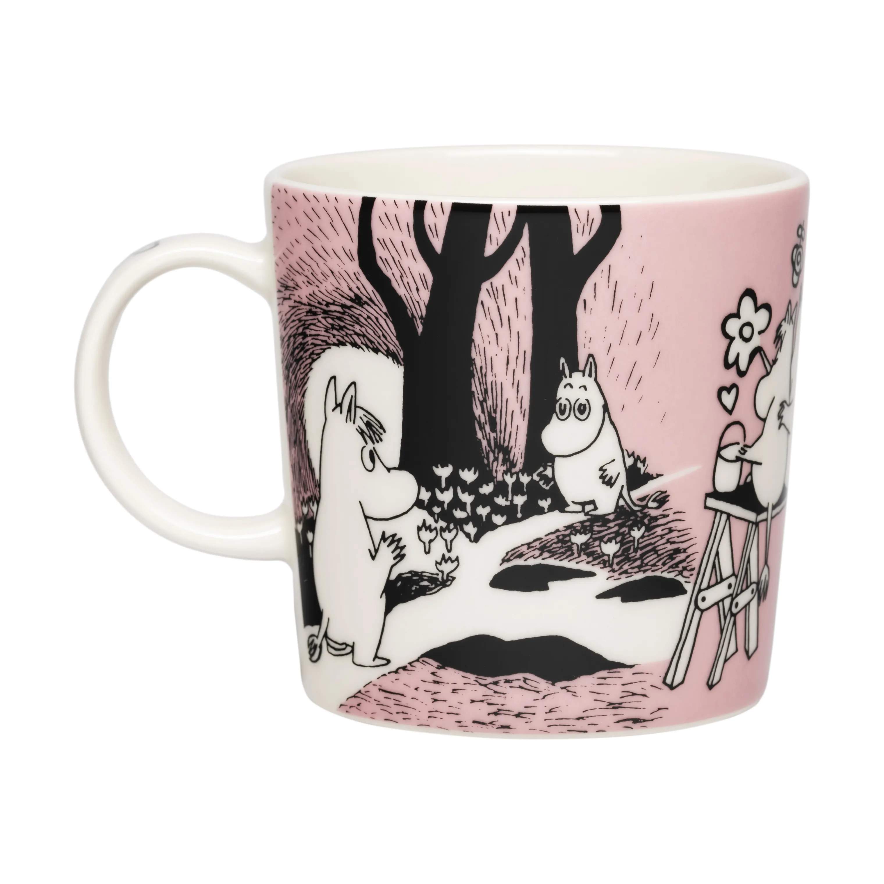 Moomin Arabia Krus og kopper med hank Klassisk Jubilæumskrus - Kærlighed i 30 cl, 1