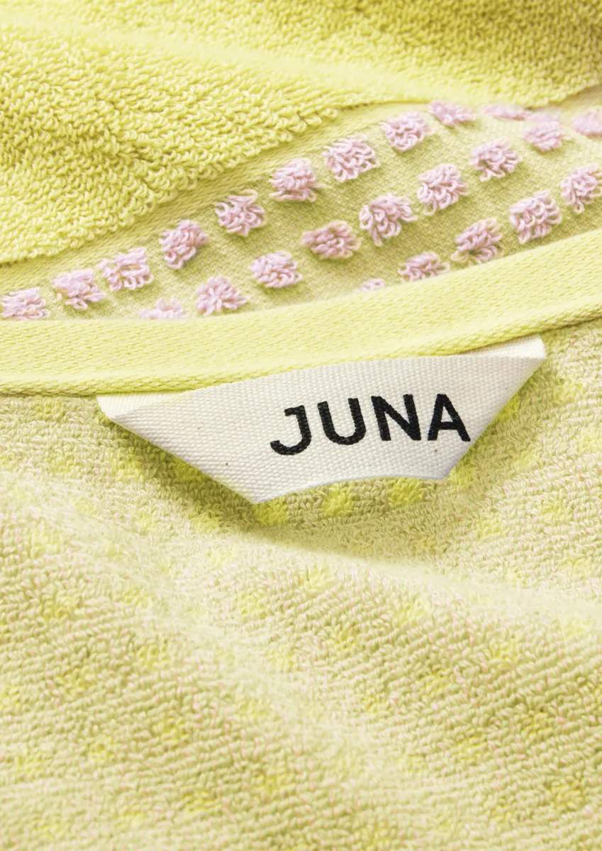 Juna Håndklæder Check Håndklæde i Gul/Pink, B50 x L100 cm, 5