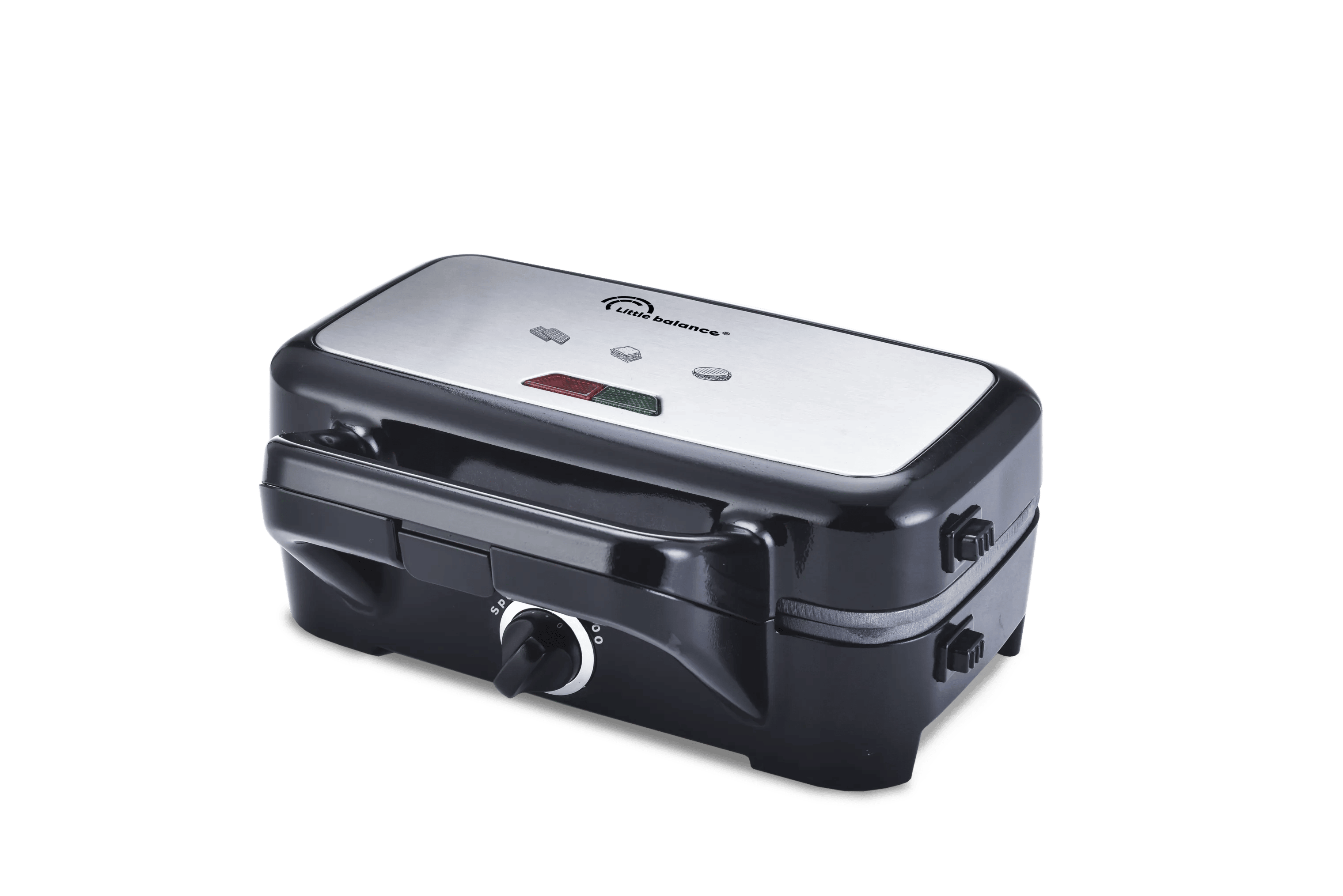 Little Balance Toastere Sandwich & Vaffel Grill i Sort/sølv, 1