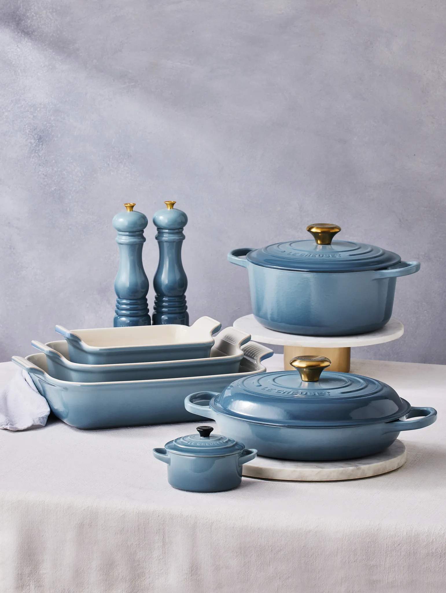Le Creuset Peberkværne Peberkværn i Chambray, 21 cm, 2