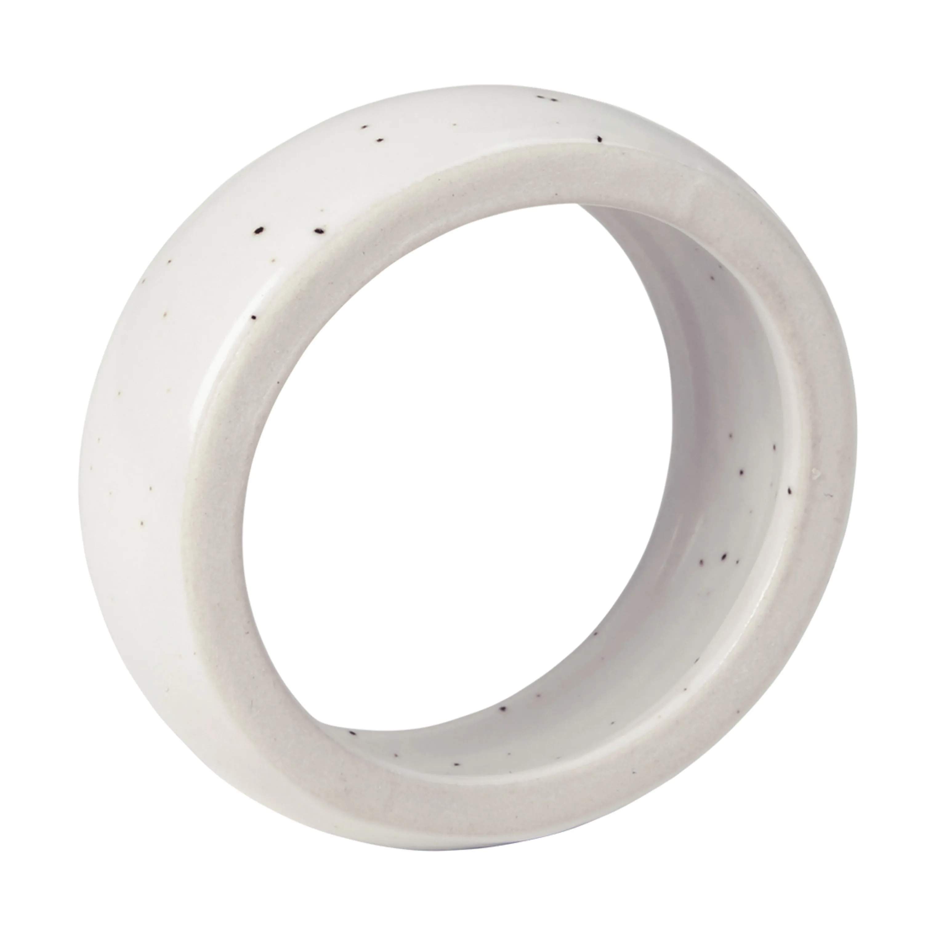 Broste Copenhagen Servietringe og -holdere NORDIC SAND Nordic Vanilla Servietring - 6 stk. i Cream w. grains, 4