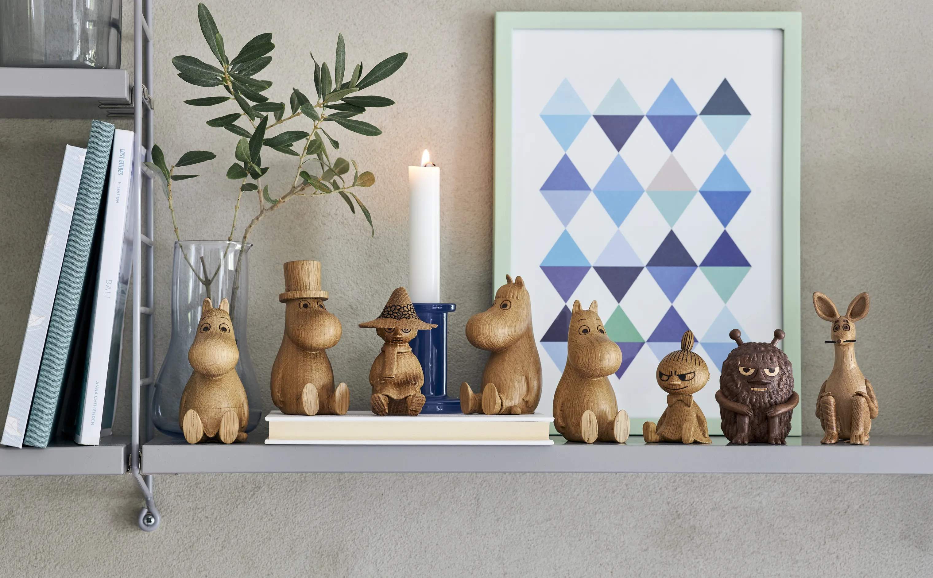 Moomin Øvrige figurer Mumitroldene Træfigur - Lille My i Lille My, 7 cm, 2