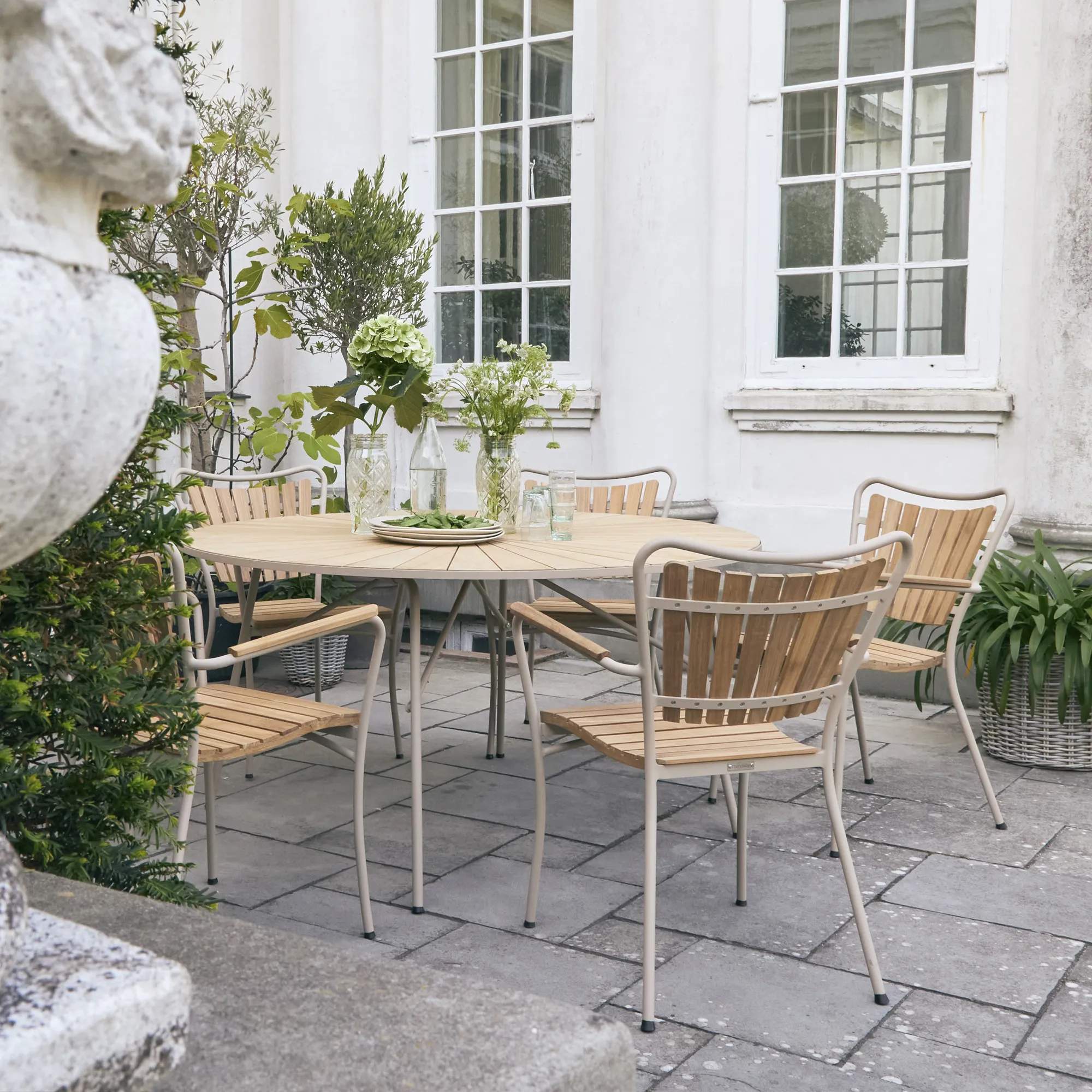 Mandalay Havemøbelsæt Marguerit Havemøbelsæt - 7 dele i Taupe, 4