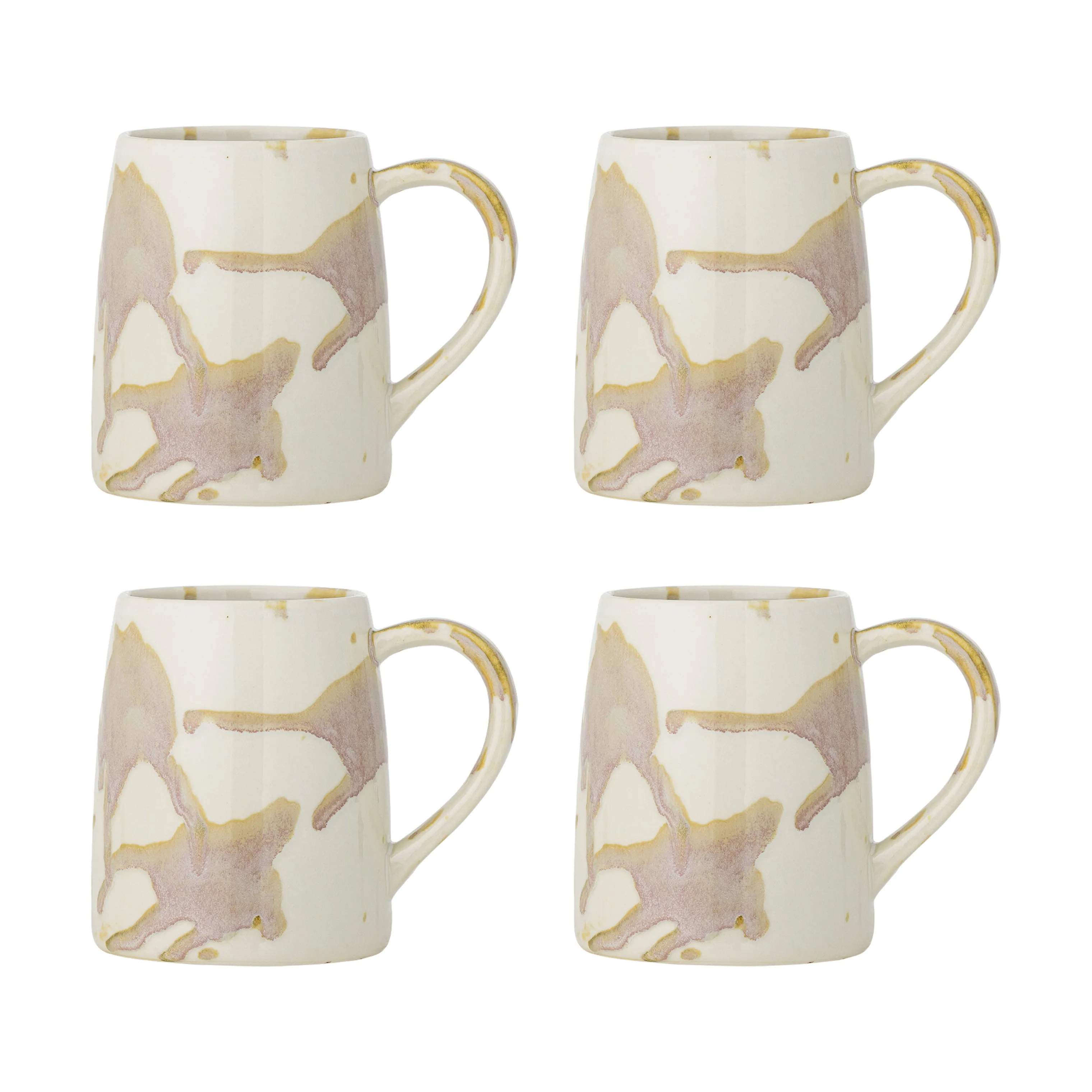 Creative Collection Krus og kopper med hank Winnie Krus - 4 stk. i Multifarvet/creme, 1