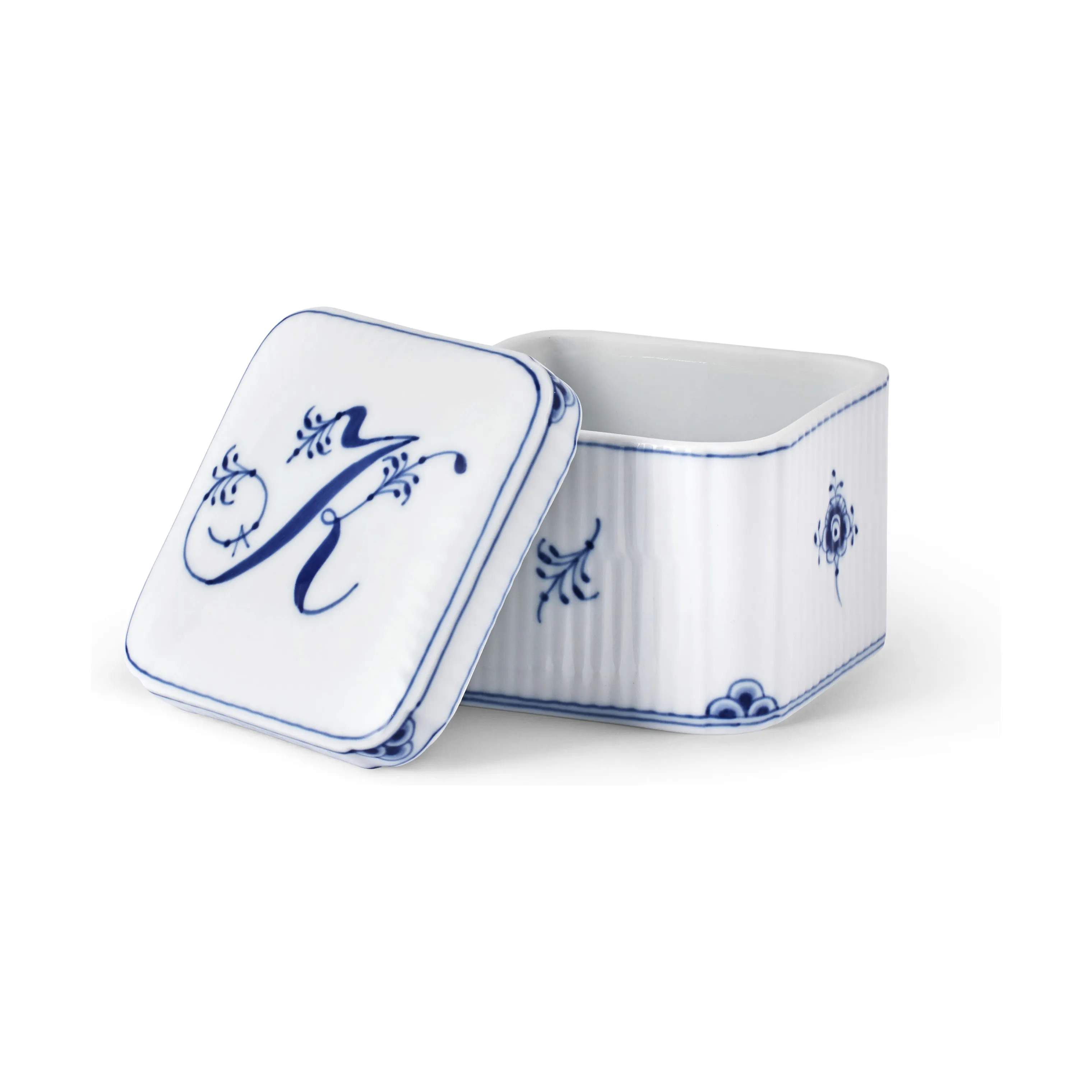 Alfabet Bonbonniere - K, hvid, large