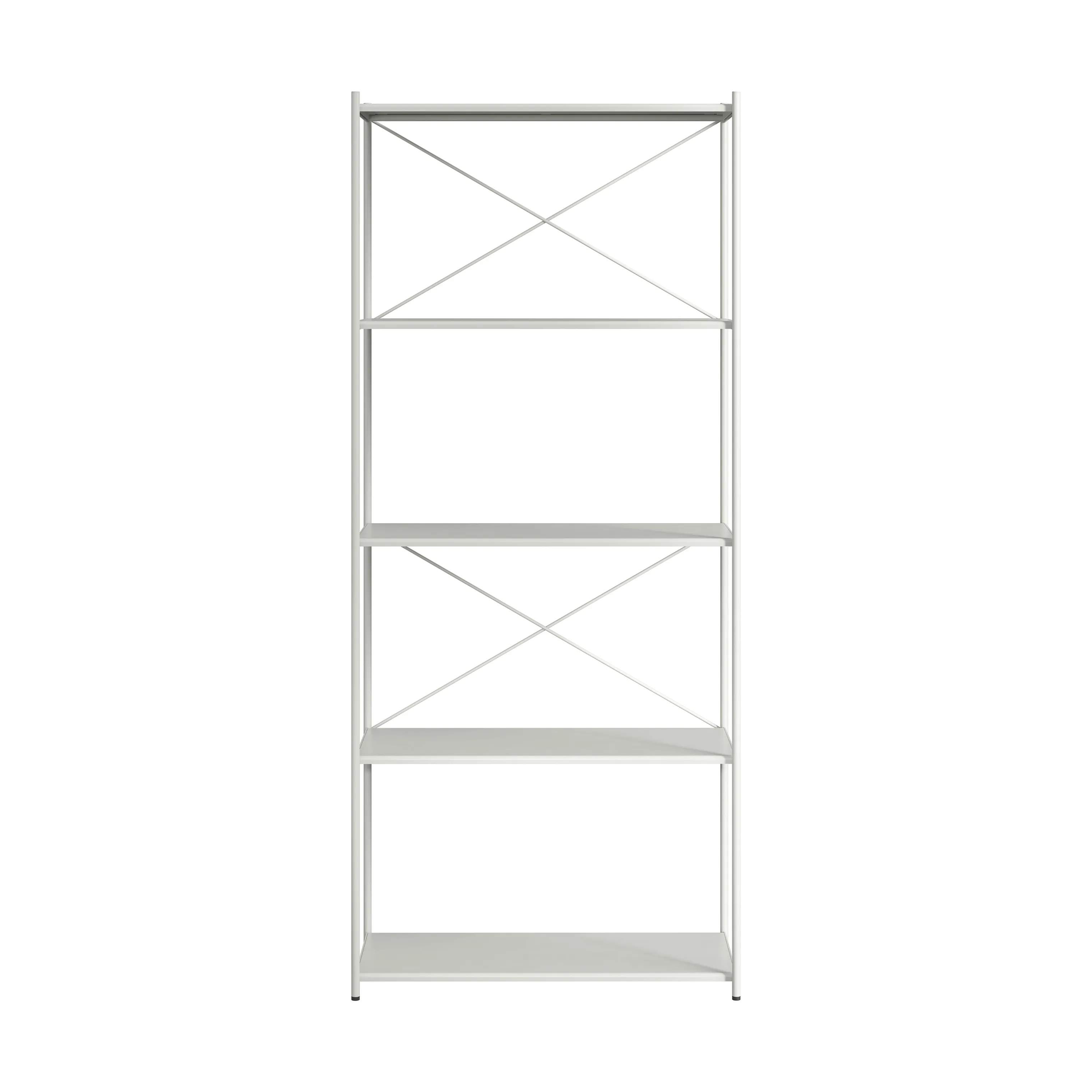 Novoform Reoler og tilbehør Arturo 5-Etagers reol i Light Grey, 175 cm, 1