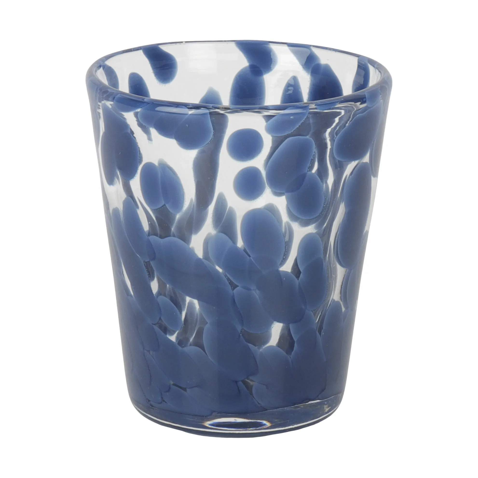 Vandglas confetti, mørkeblå, large