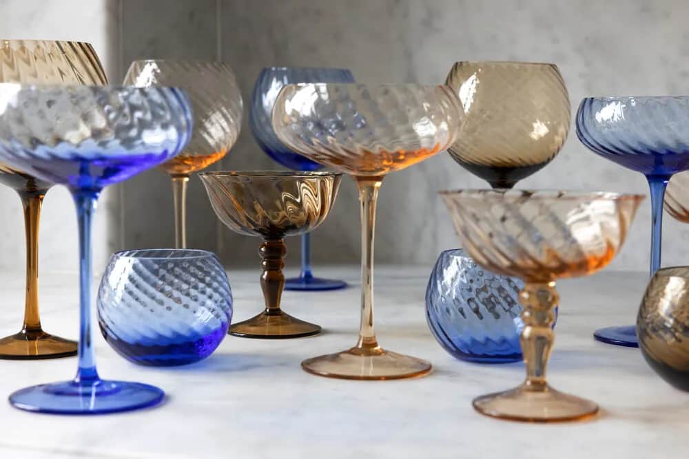 ByOn Rødvinsglas Opacity Vinglas - 2 stk. i Blue, 4