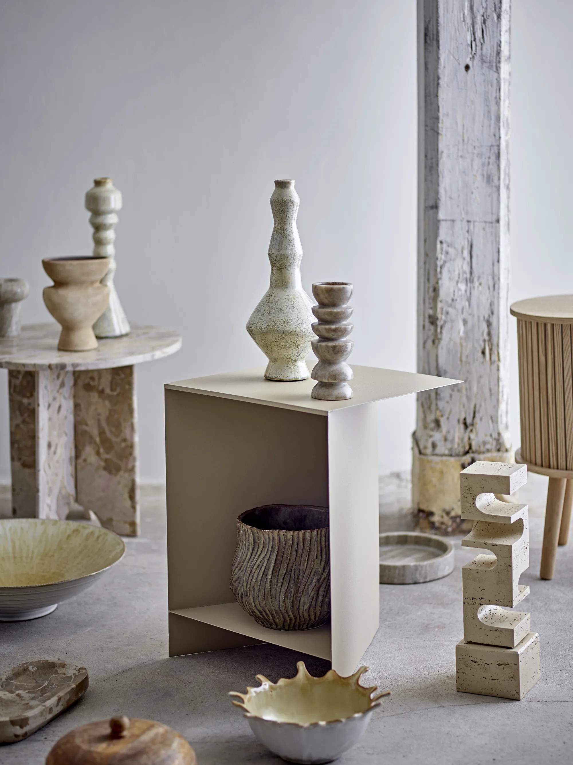 Bloomingville Serveringsskåle Saskia Skål i Nature, 5