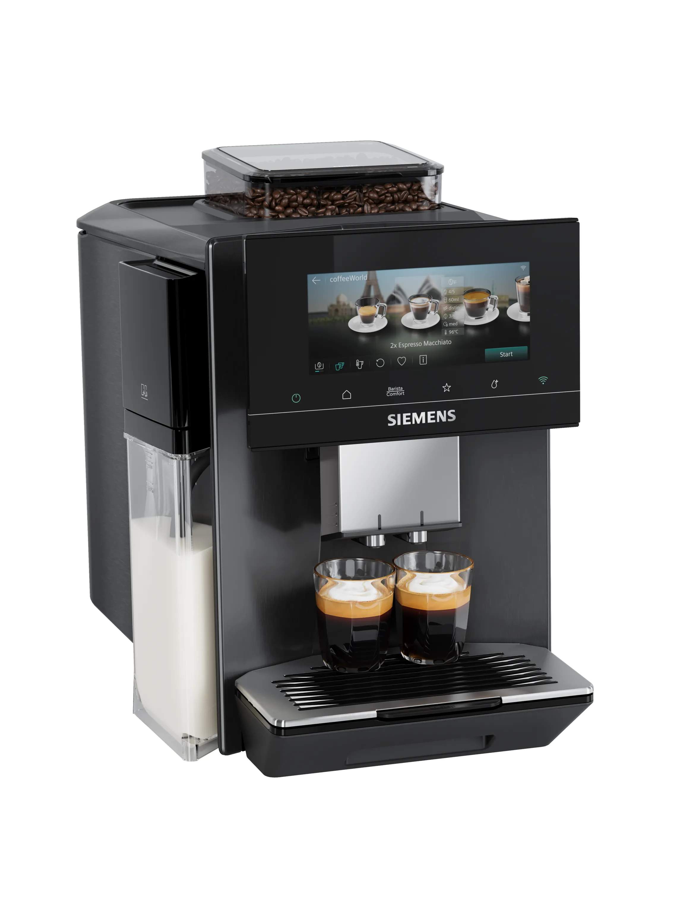 Siemens Kaffemaskiner EQ900 Plus iAroma Kaffemaskine i Grå, 1