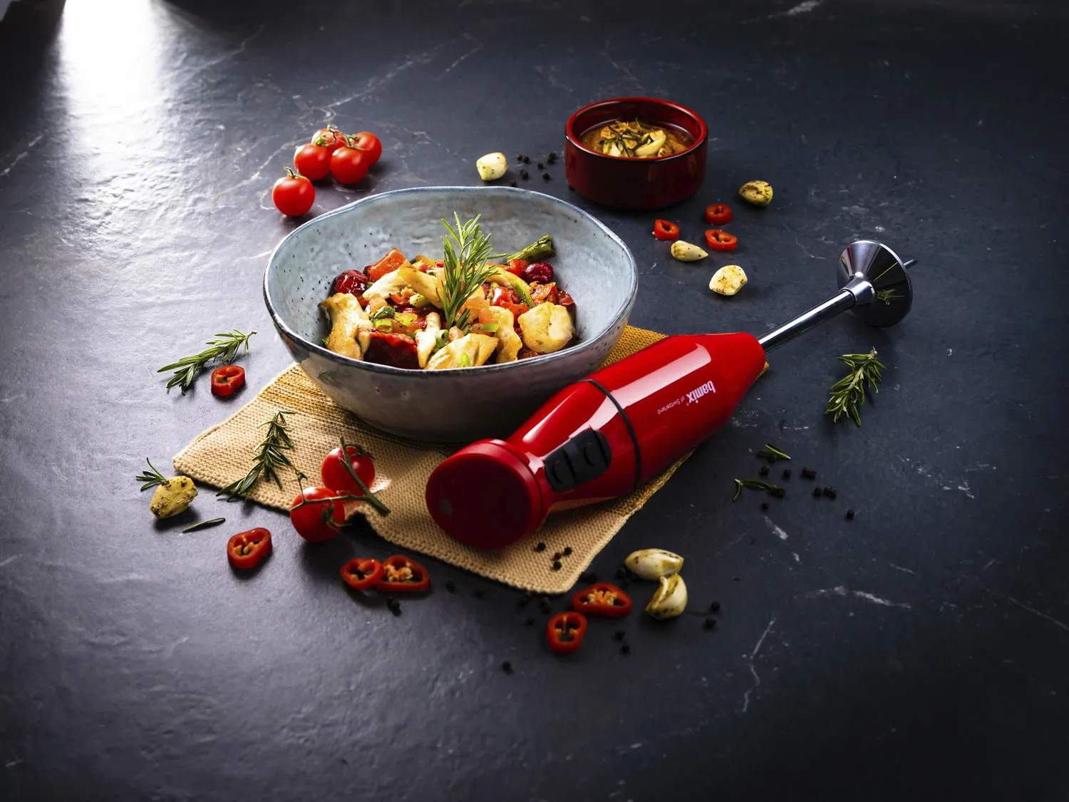 Bamix Stavblendere Cordless PLUS Stavblender i Rød, 5