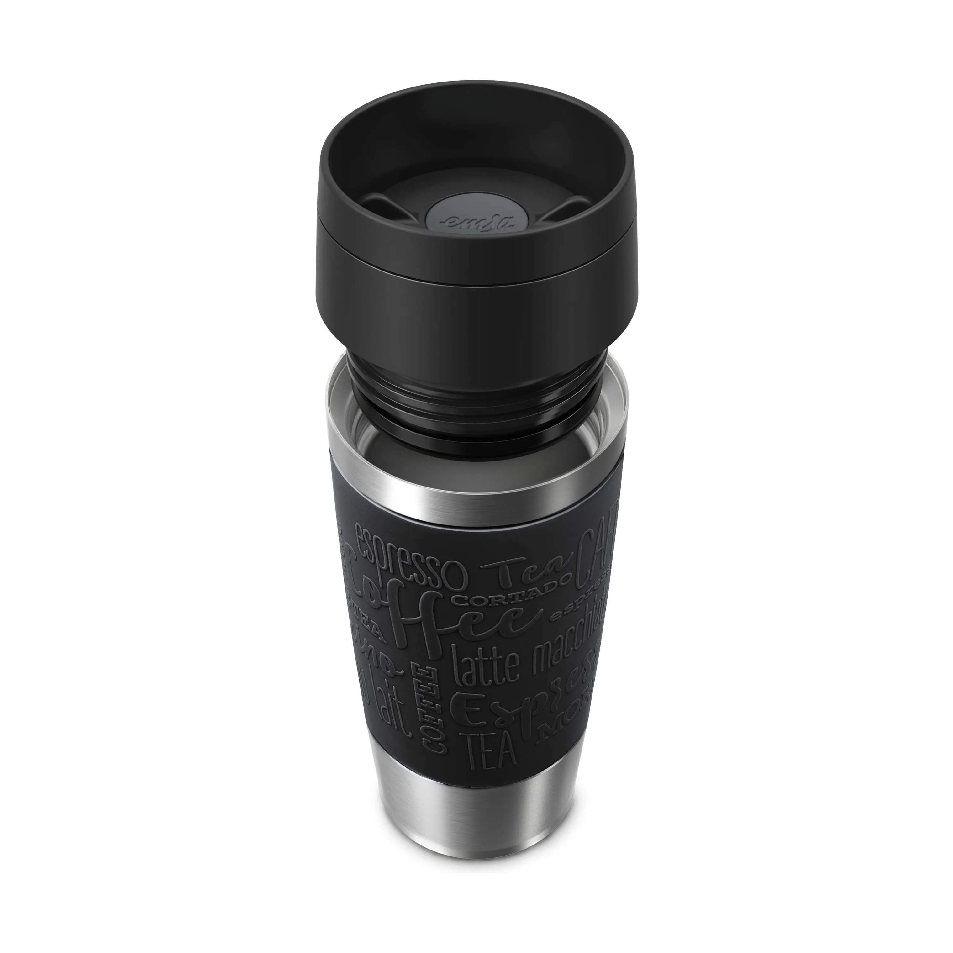 Emsa To go kopper To Go To-Go Classic Rejsekrus i Black, 0.36 L, 4